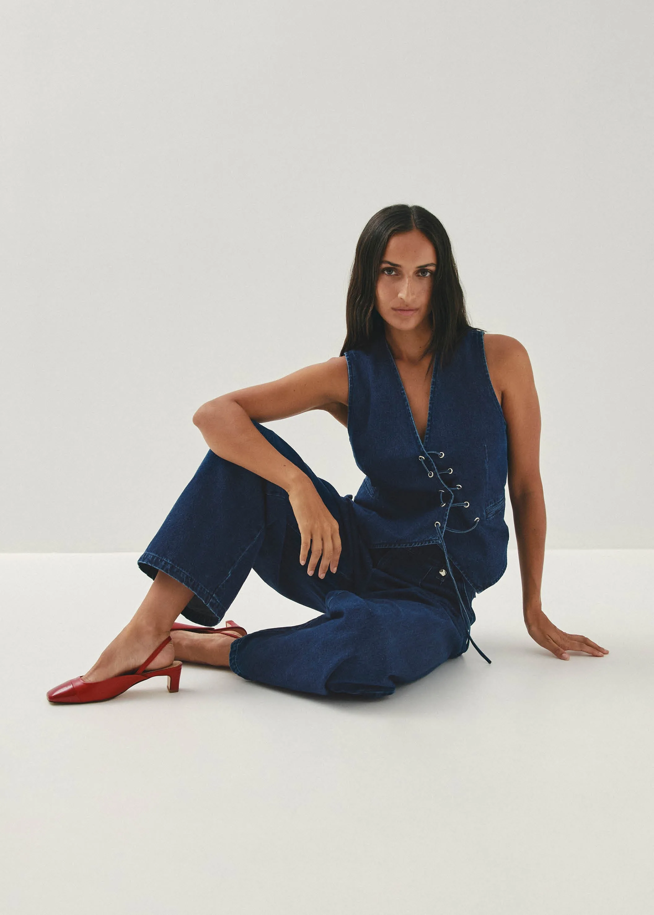 Lindy Bliss Red Leather Pumps sold by Alohas product image thumbnail 2