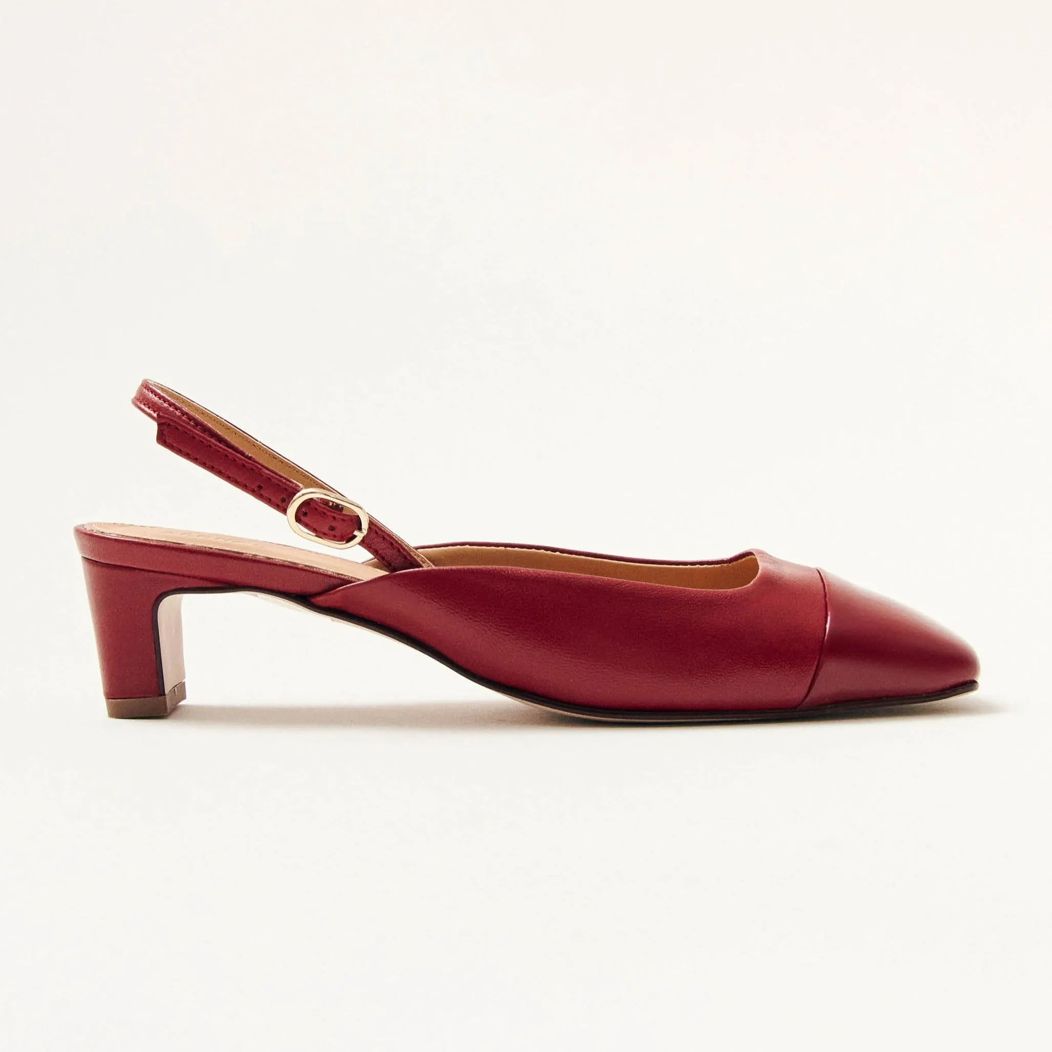 Lindy Bliss Red Leather Pumps sold by Alohas product image thumbnail 3