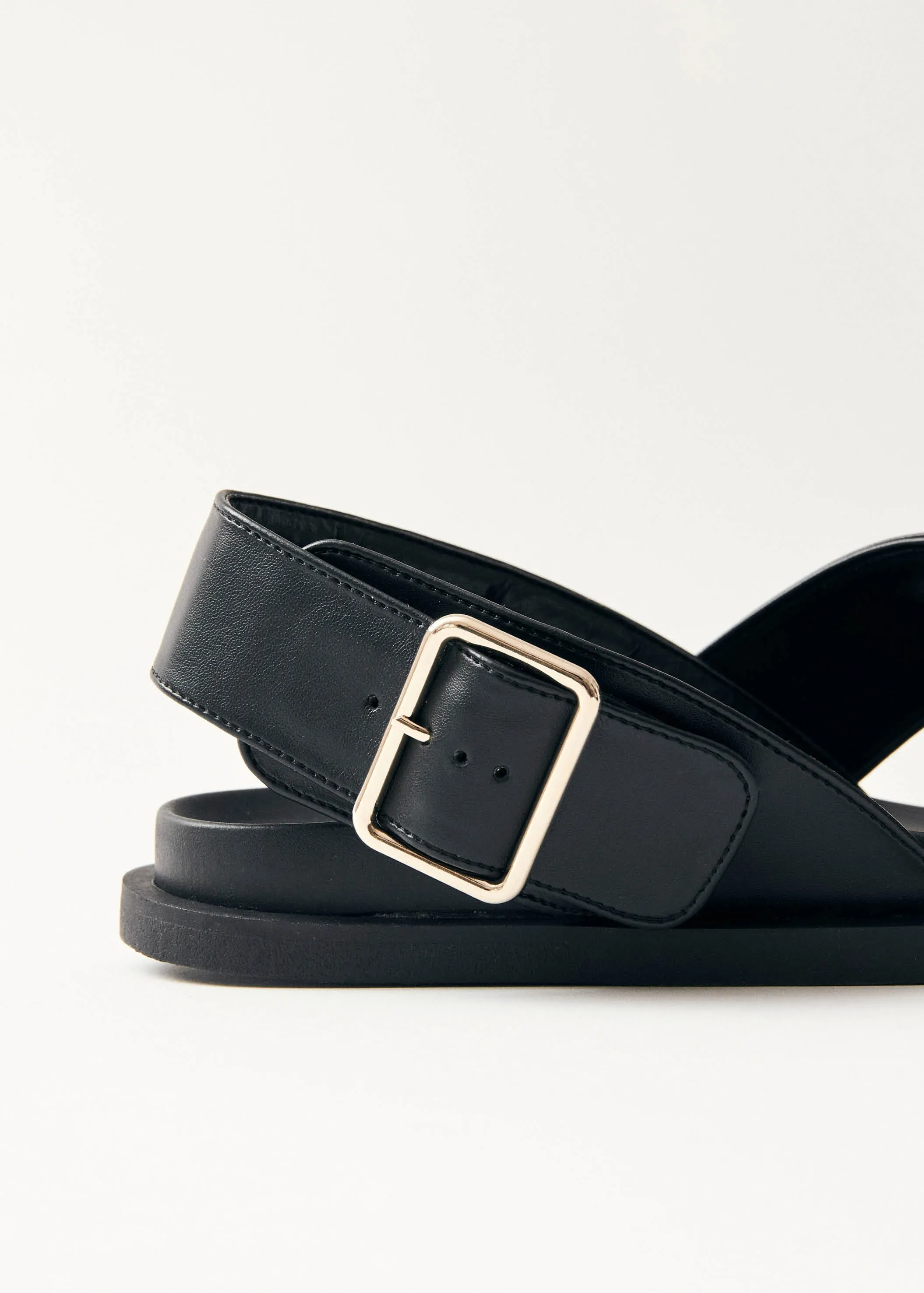 Rhys Black Vegan Leather Sandals sold by Alohas product image thumbnail 4