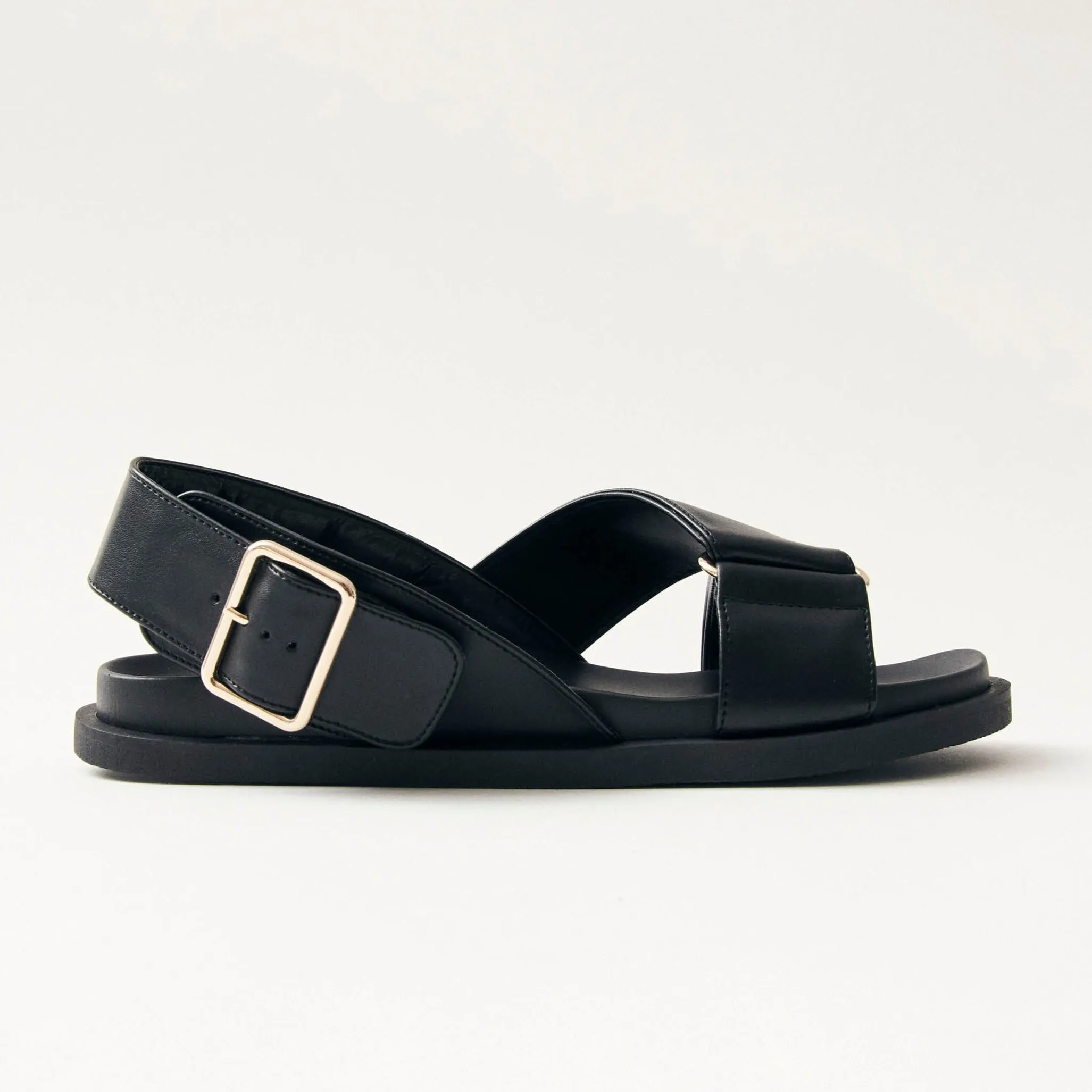 Rhys Black Vegan Leather Sandals sold by Alohas product image thumbnail 3