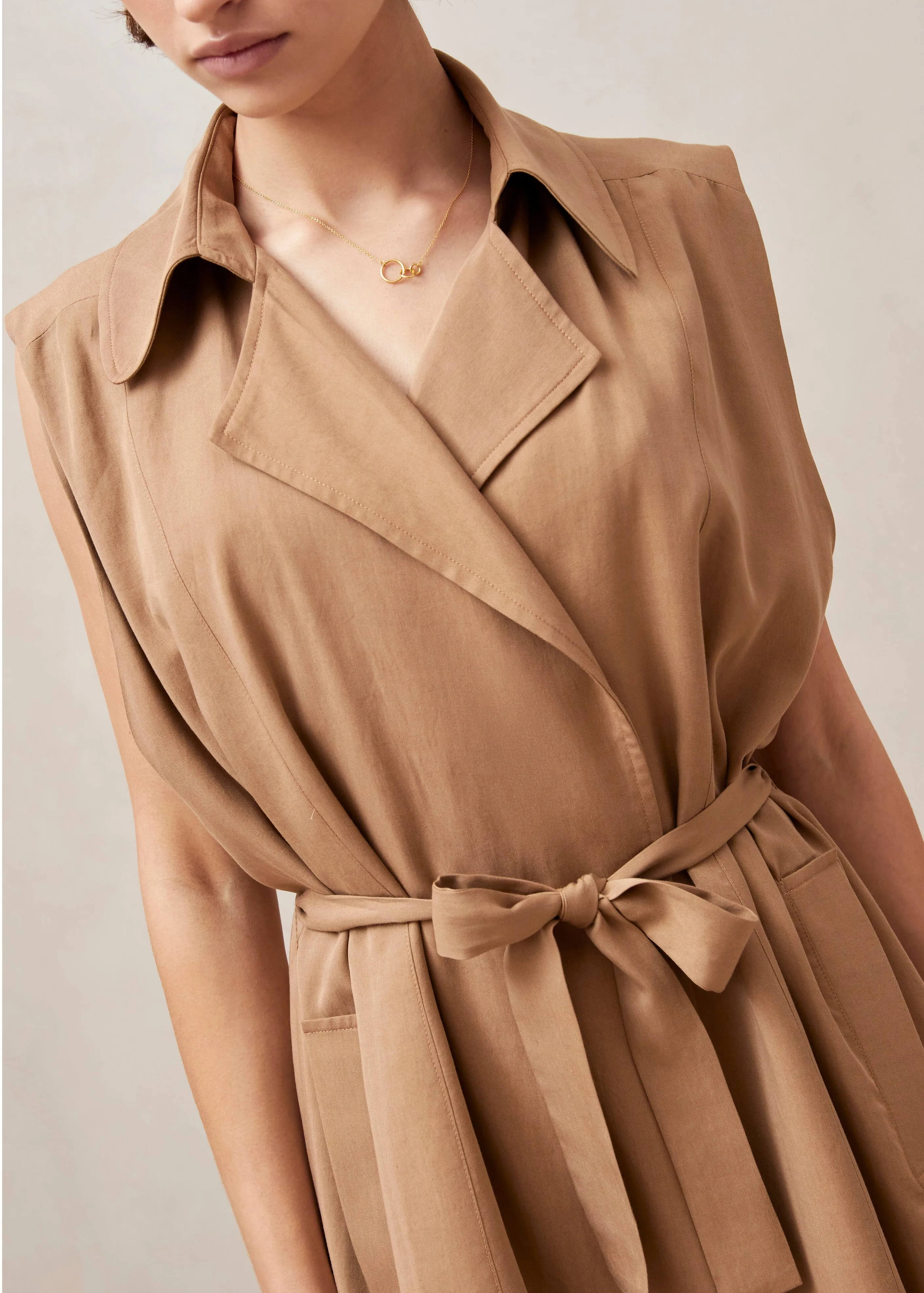 Munia Beige Coat sold by Alohas product image thumbnail 2