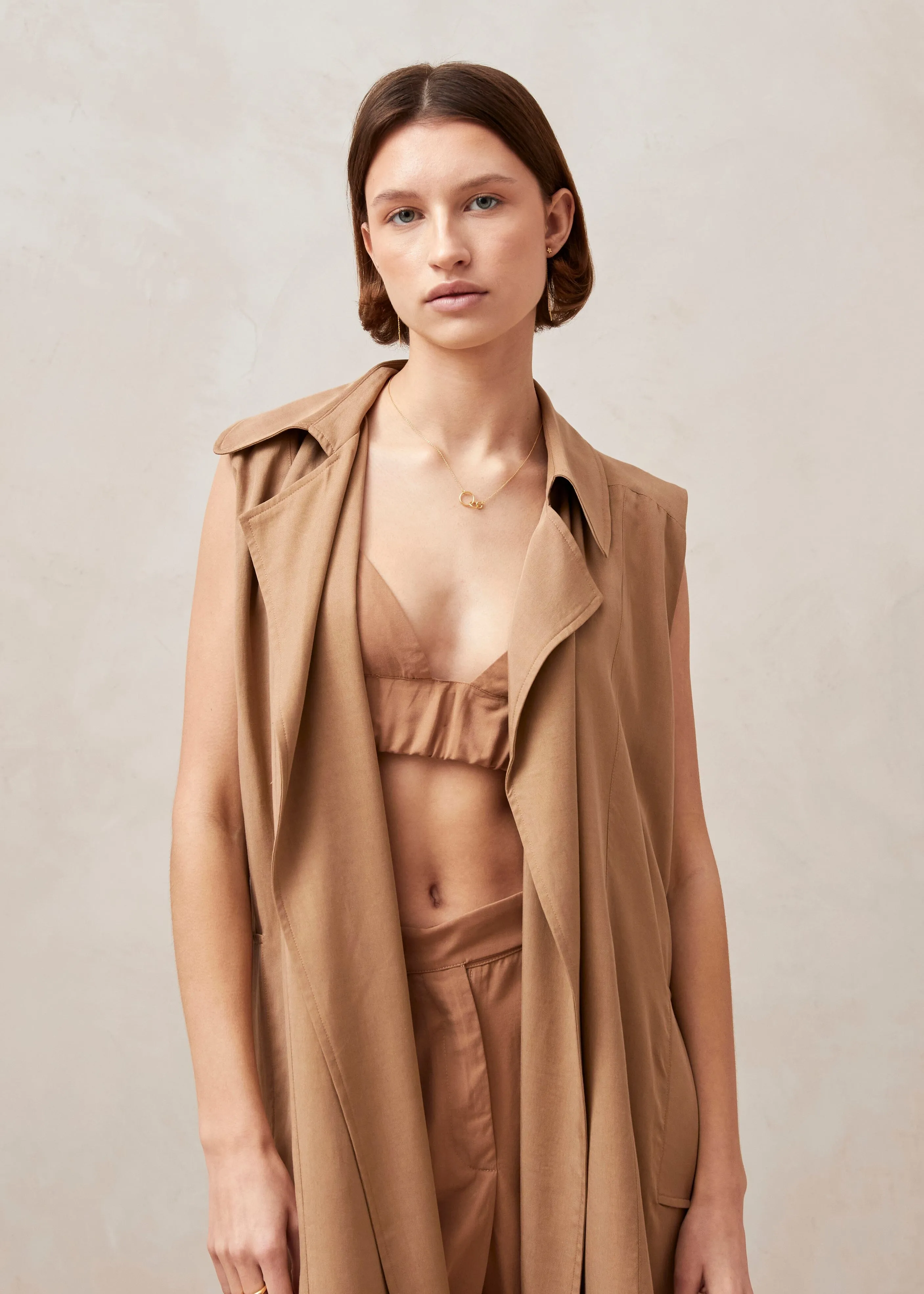 Munia Beige Coat sold by Alohas product image thumbnail 4
