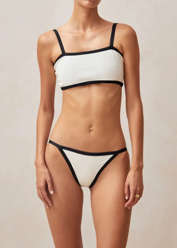 Mar White Bikini Bottom sold by Alohas
