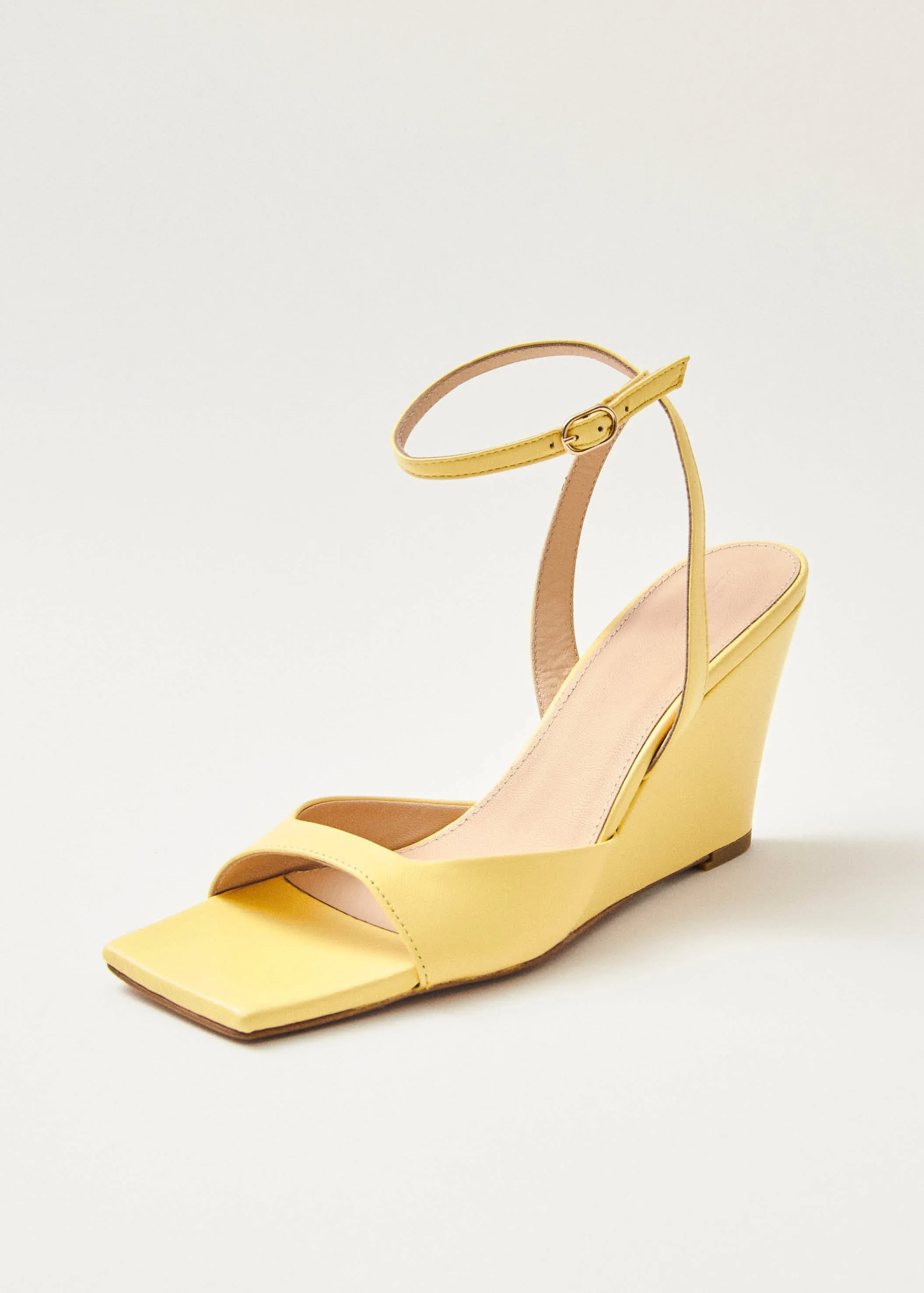 Riya Yellow Leather Sandals sold by Alohas product image thumbnail 2