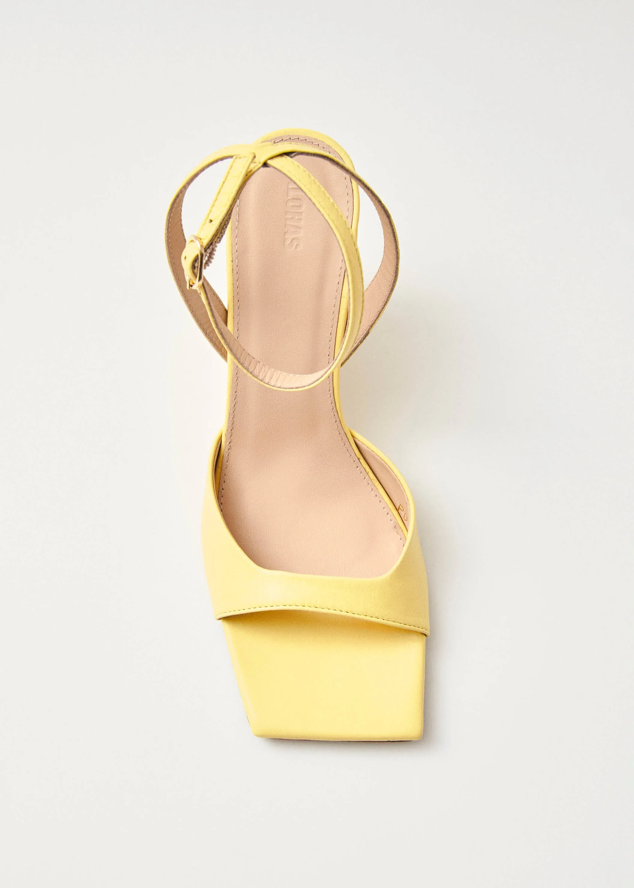 Riya Yellow Leather Sandals sold by Alohas product image thumbnail 5