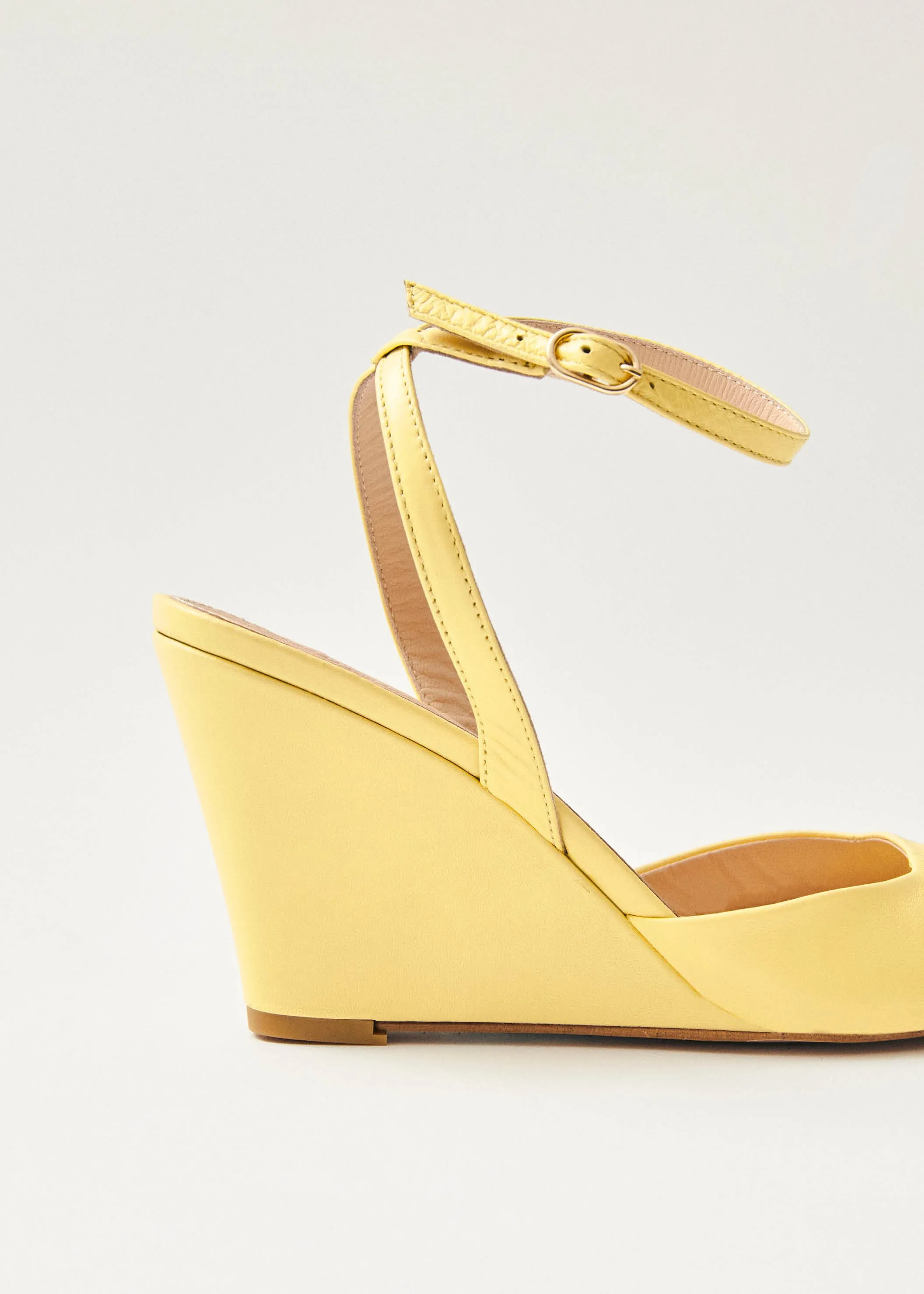 Riya Yellow Leather Sandals sold by Alohas product image thumbnail 4