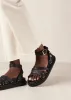 Buckle Up Black Sandal sold by Alohas