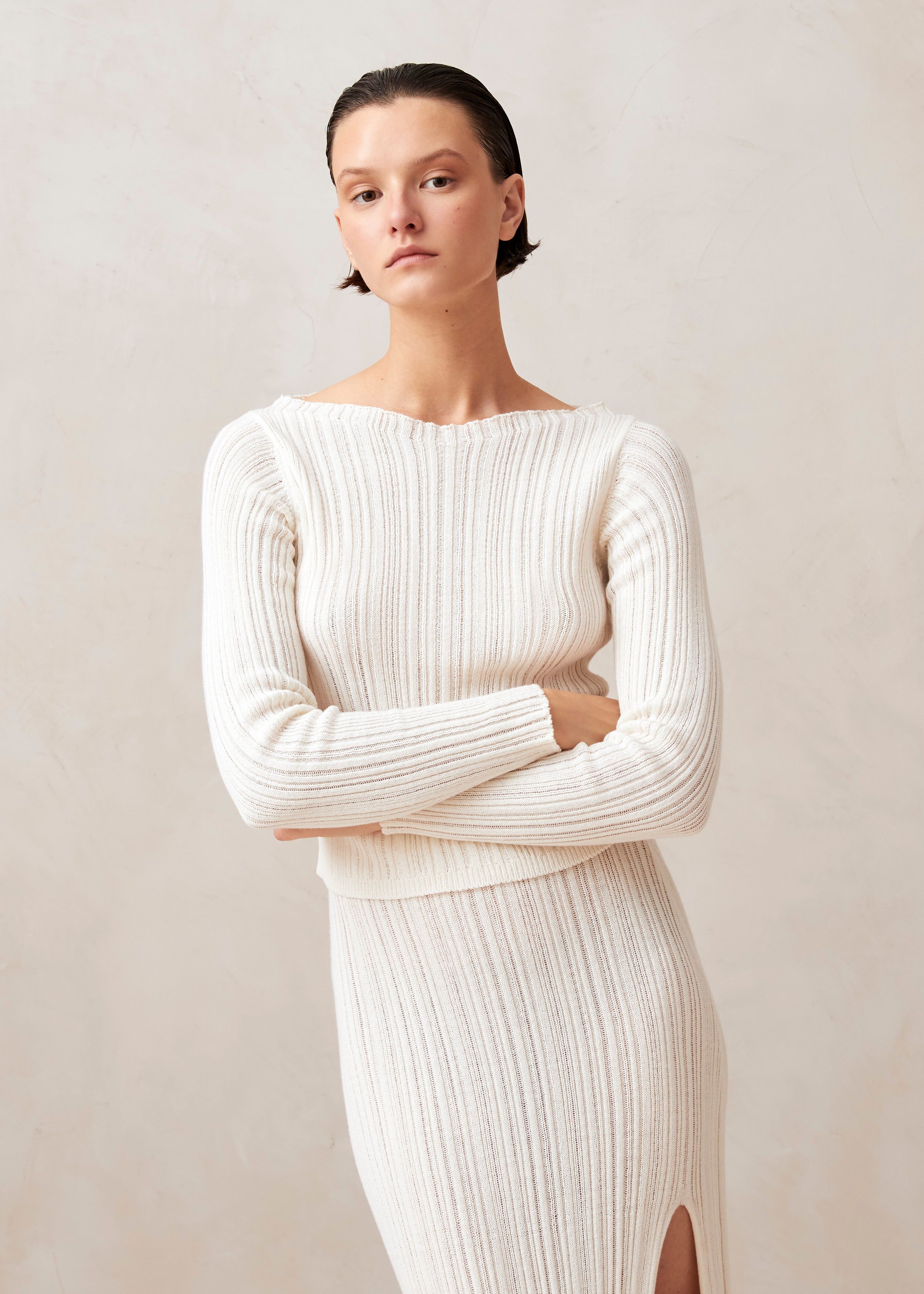 Elise White Top sold by Alohas