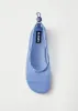 Gill Mesh Blue Leather Ballet Flats sold by Alohas