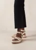 Buckle Up Cream Leather Sandals sold by Alohas