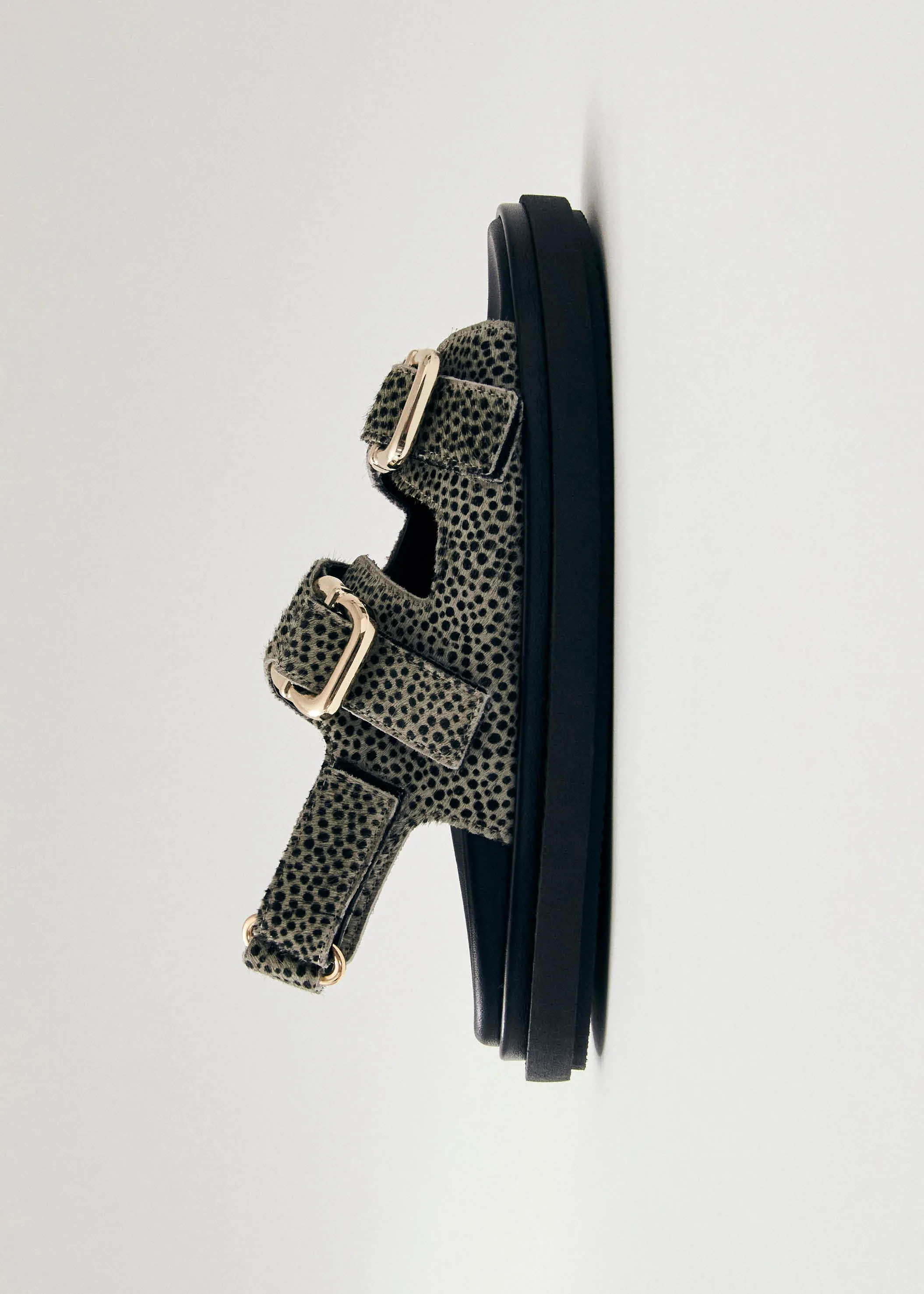 Harper Soft Grey Leather Sandals sold by Alohas product image thumbnail 4