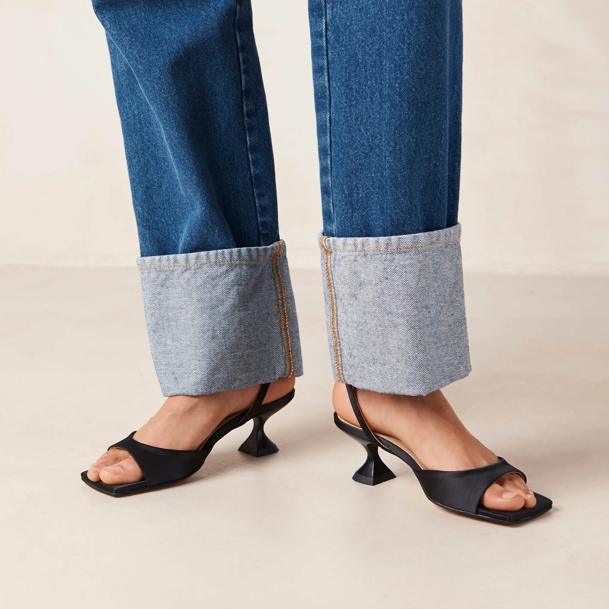 Skye Silky Black Sandals sold by Alohas product image thumbnail 3