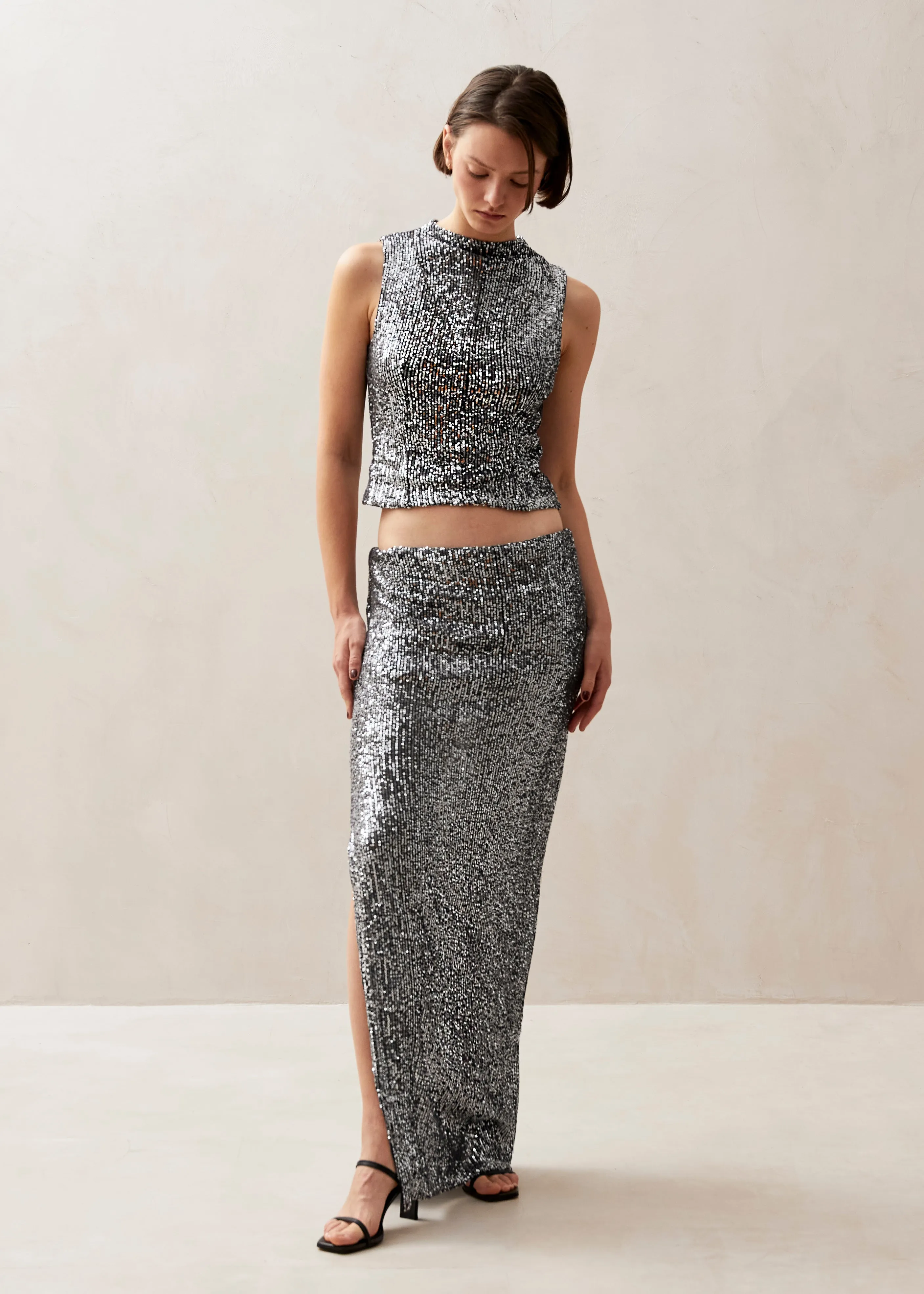 Carla Shimmer Silver Tops sold by Alohas product image thumbnail 5