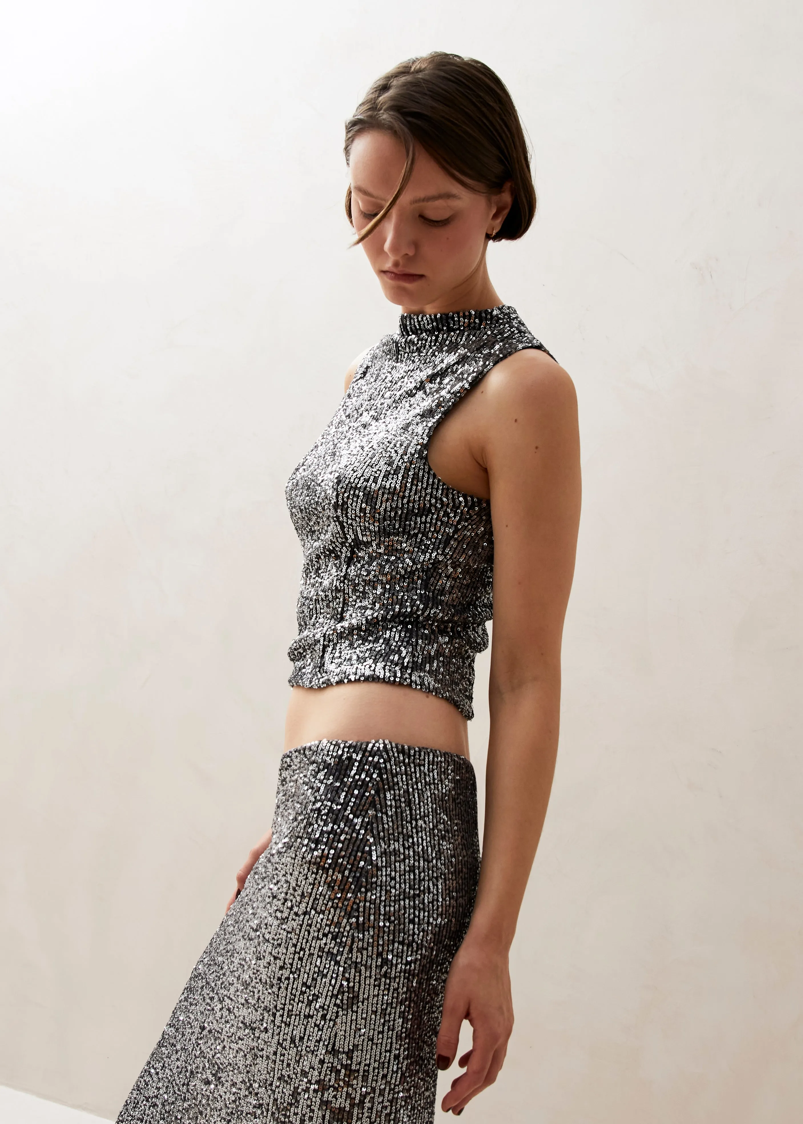 Carla Shimmer Silver Tops sold by Alohas product image thumbnail 2