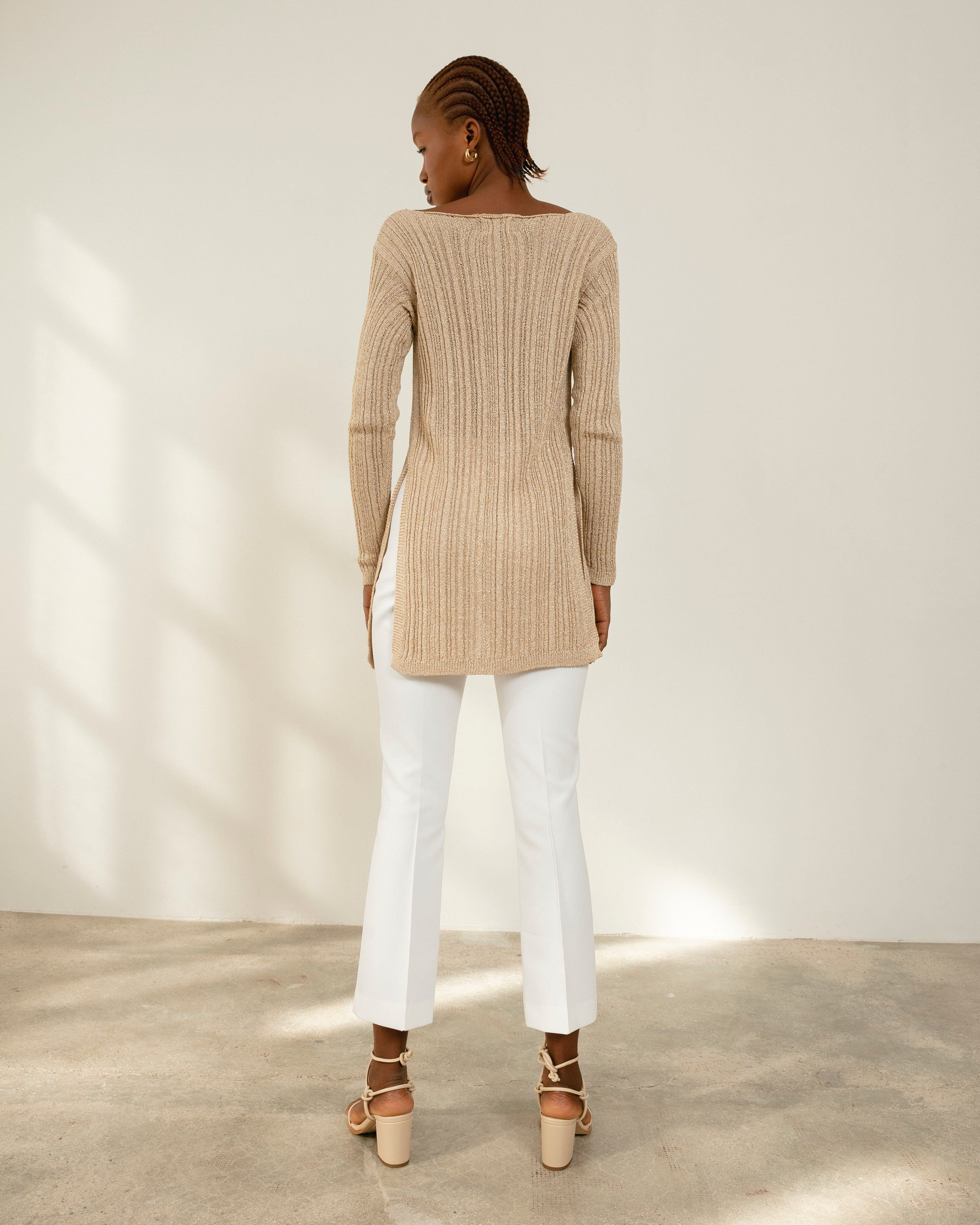 Witty Cream Tricot Cardigan sold by Alohas product image thumbnail 4