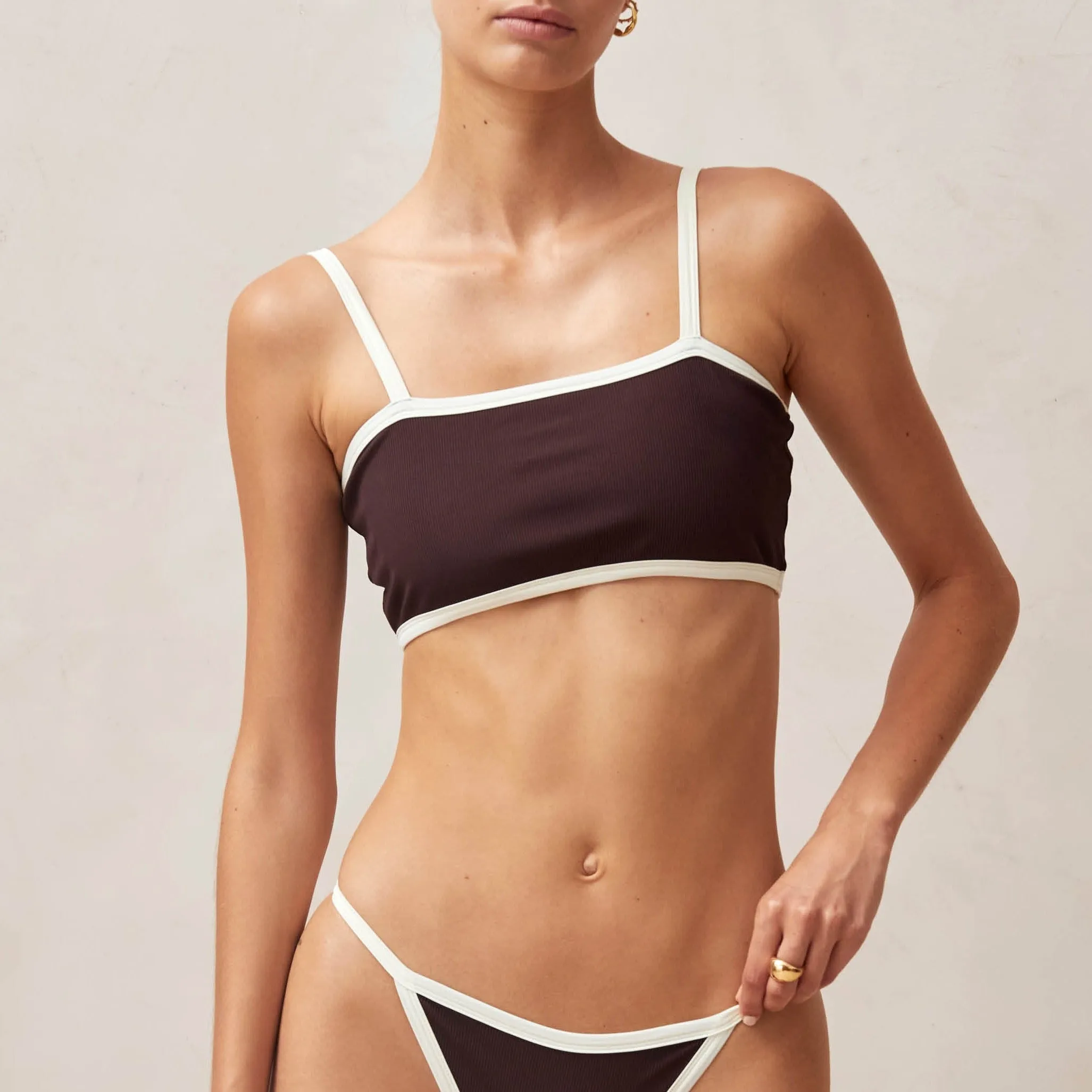 Sol Brown Bikini Top sold by Alohas product image thumbnail 3