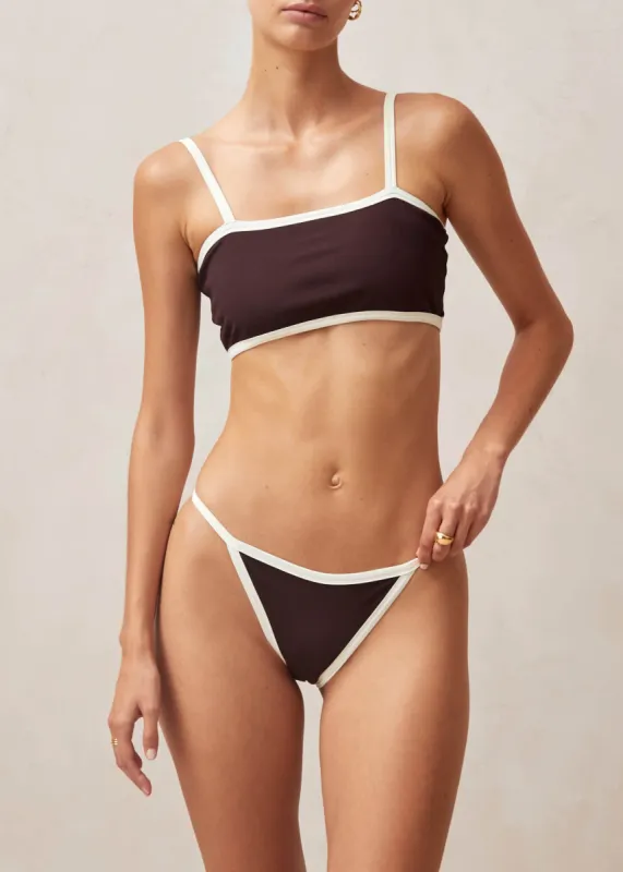 Sol Brown Bikini Top sold by Alohas