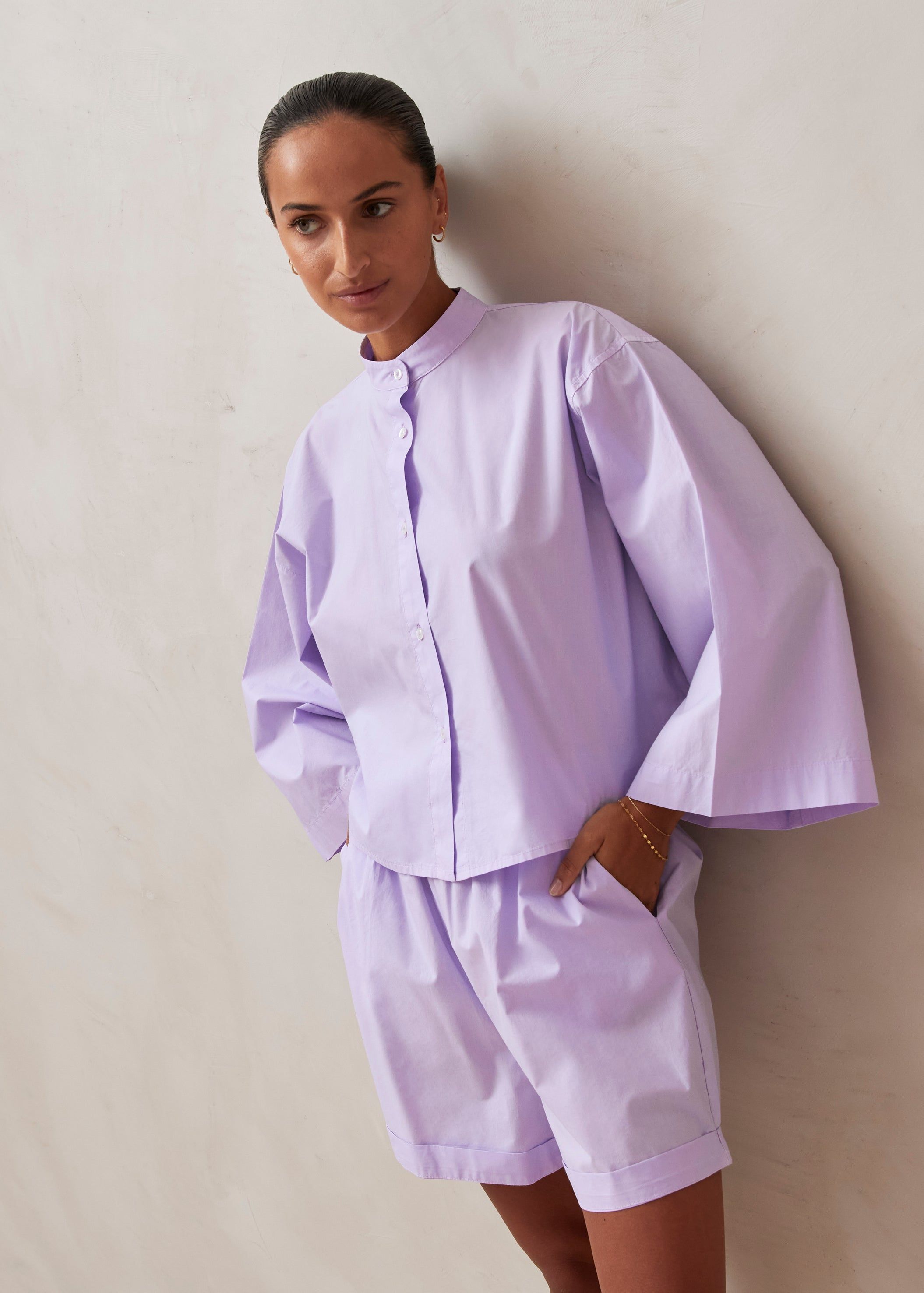 Maira Lilac Shirt sold by Alohas