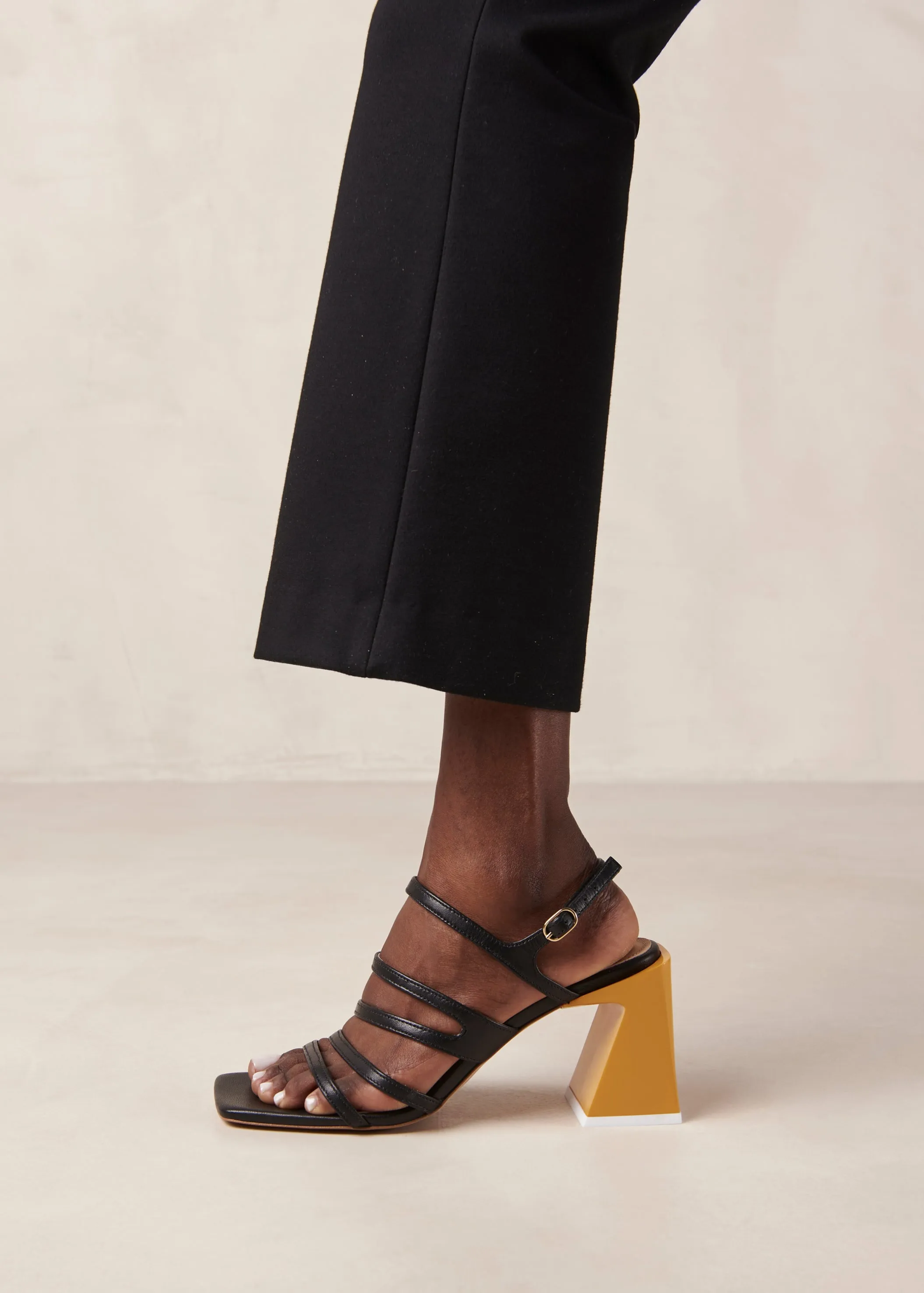 Aubrey Black Leather Sandals sold by Alohas product image thumbnail 3