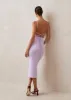Delicate Lilac Tricot Midi Dress sold by Alohas