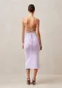 Delicate Lilac Tricot Midi Dress sold by Alohas