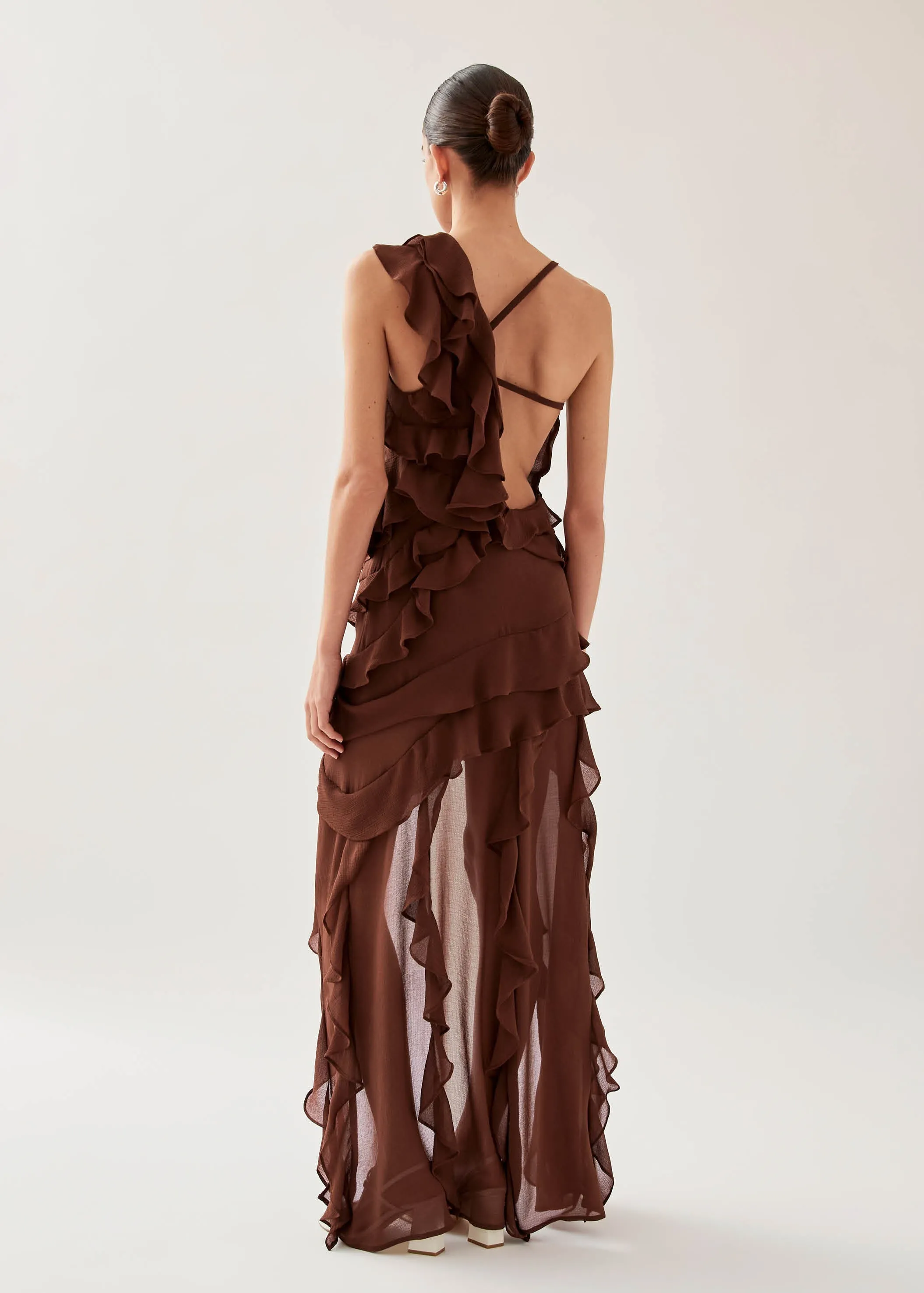 Isabelle Brown Maxi Dress sold by Alohas product image thumbnail 4