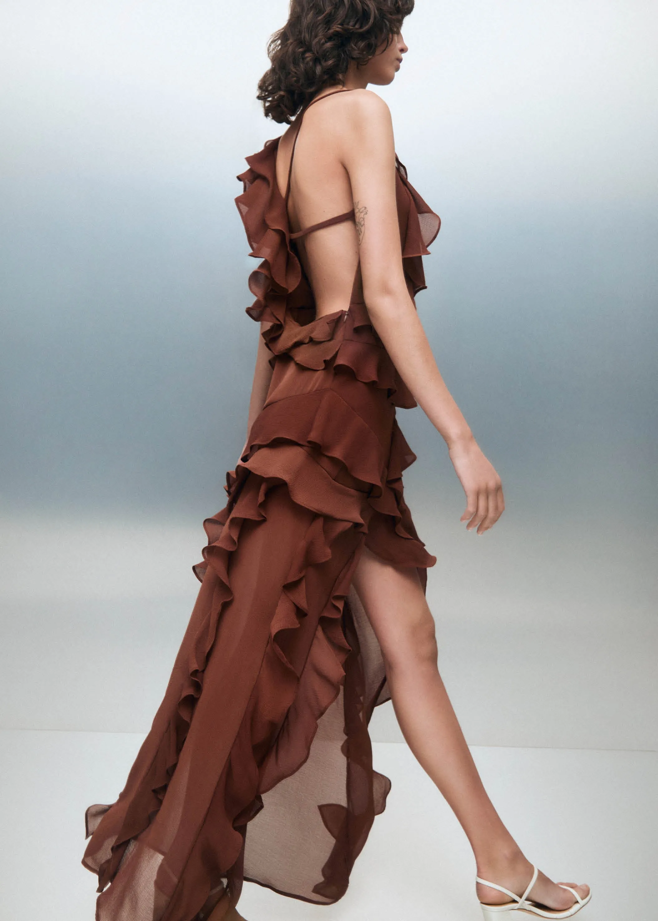 Isabelle Brown Maxi Dress sold by Alohas product image thumbnail 2