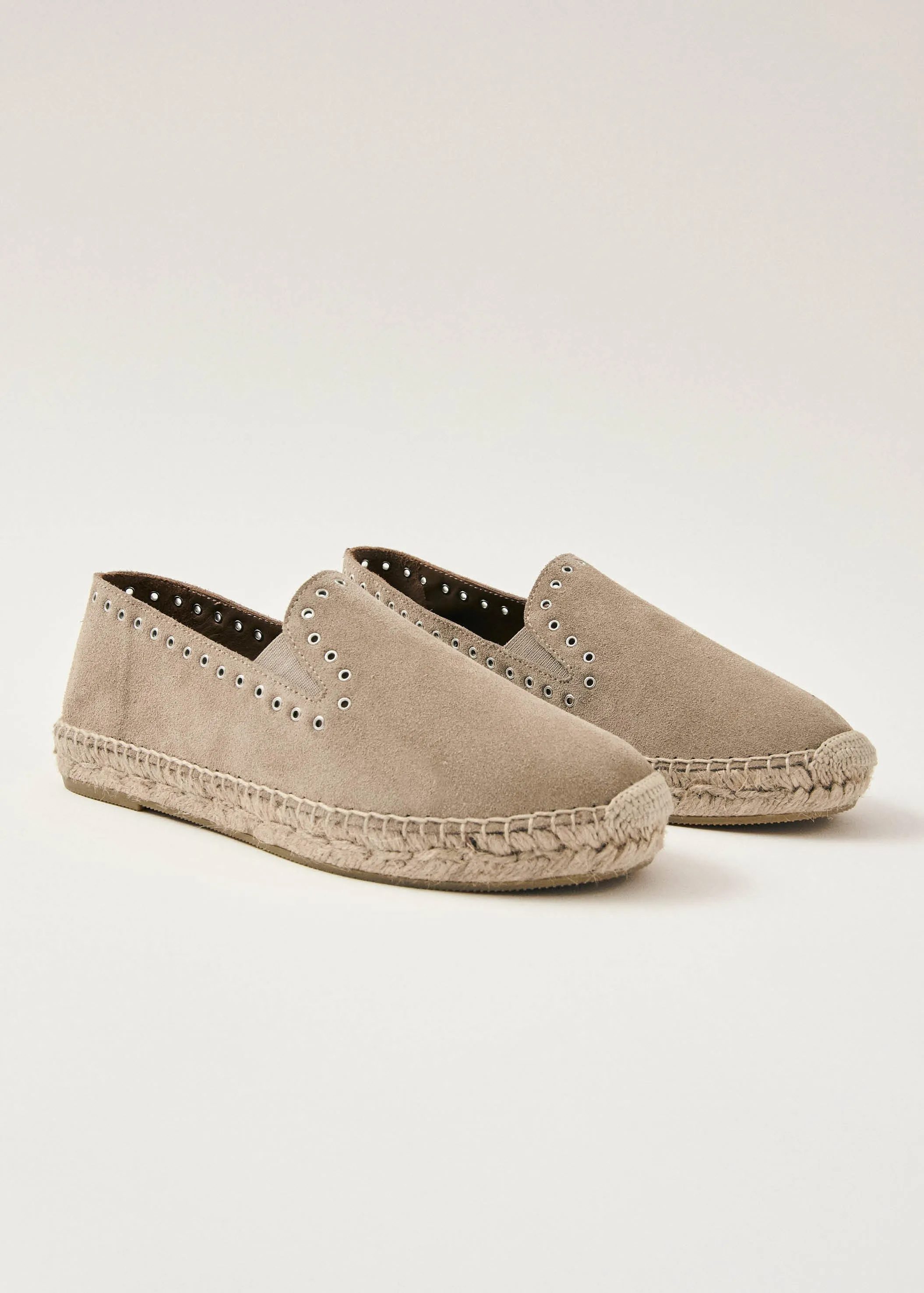 Ione Suede Beige Leather Espadrilles sold by Alohas product image thumbnail 4