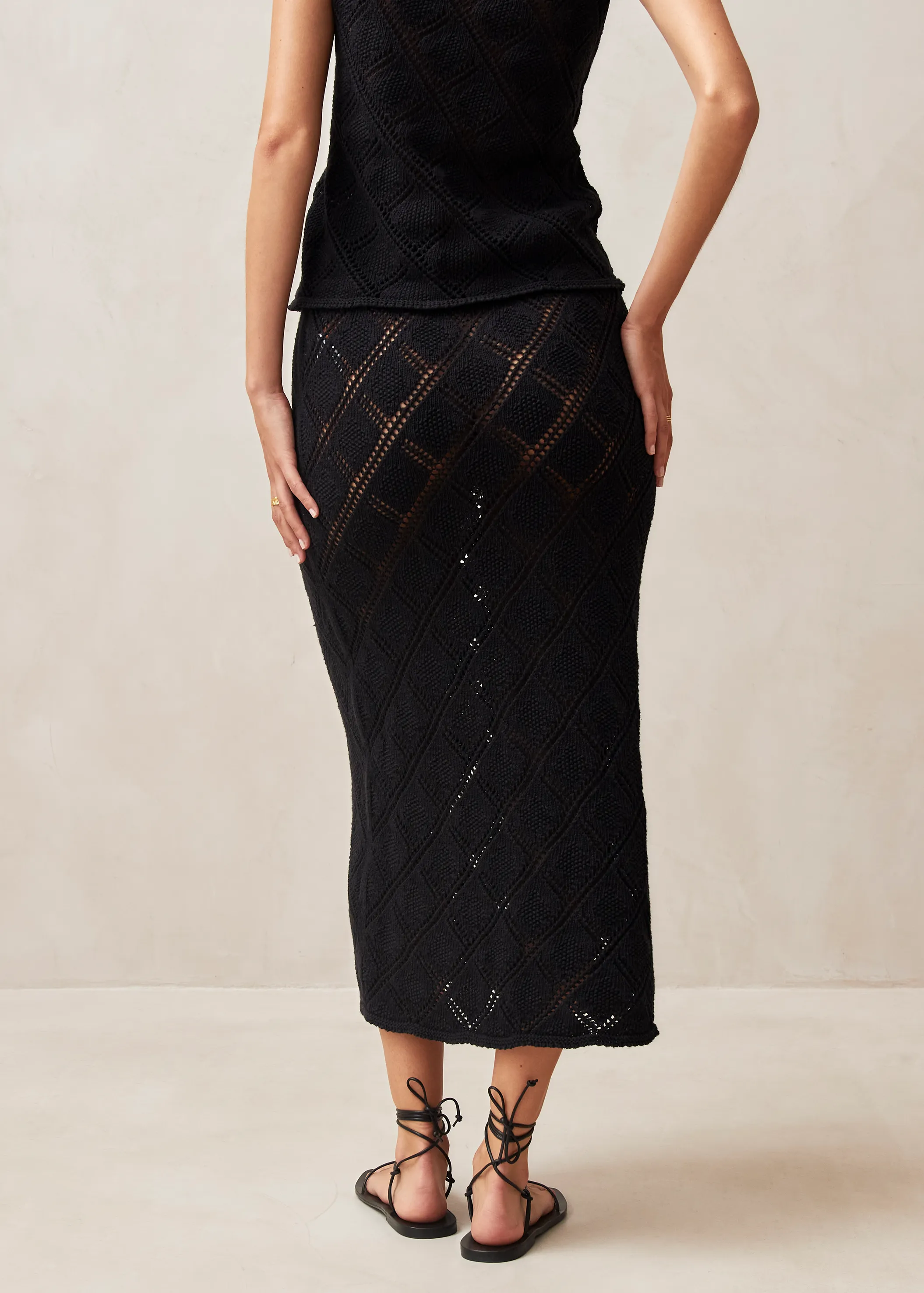 Vittoria Black Tricot Skirt sold by Alohas product image thumbnail 2