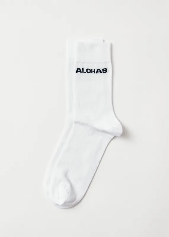 Ava White Socks sold by Alohas