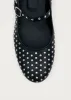 Lucien Black Leather Ballet Flats sold by Alohas