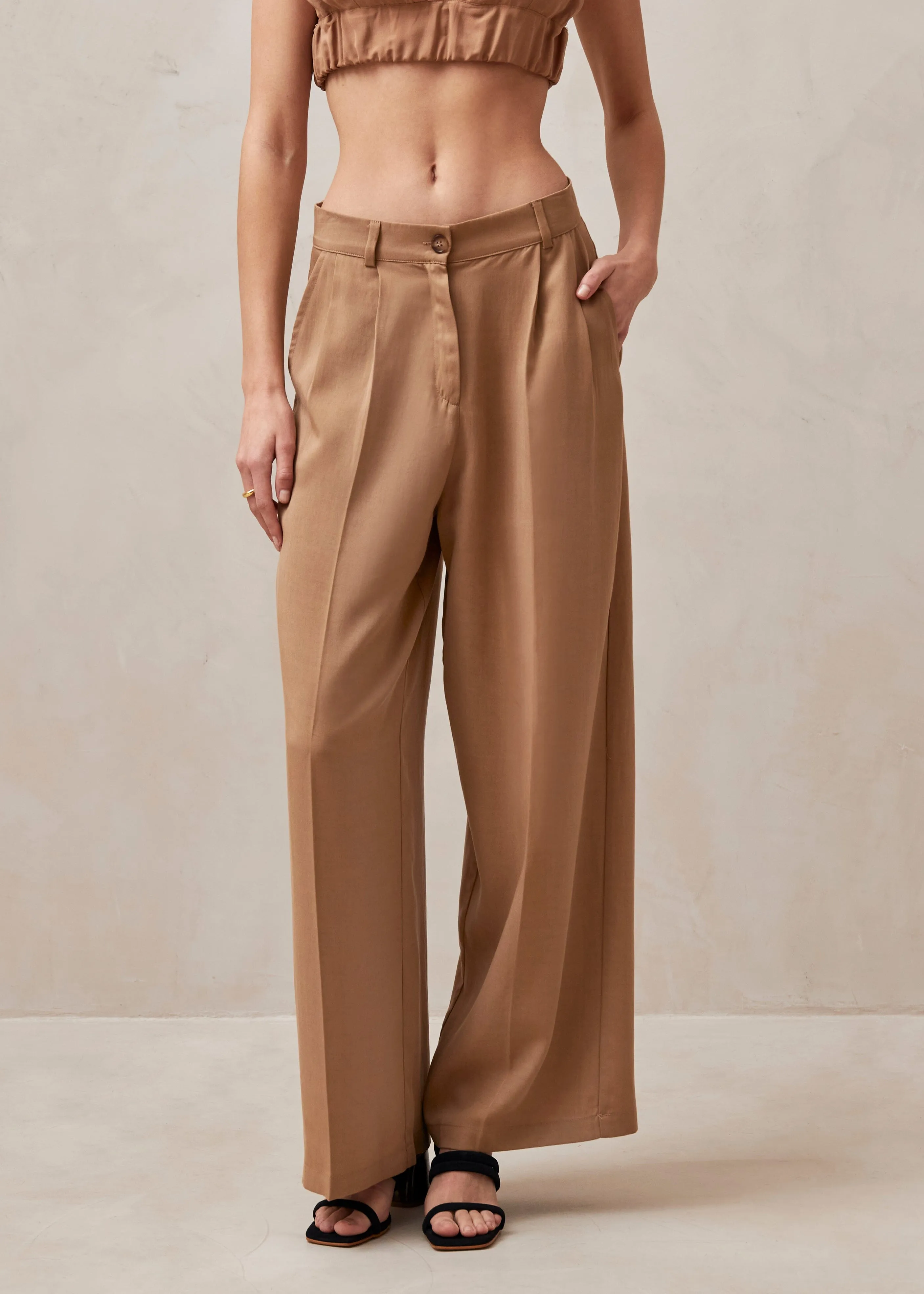 Valentina Beige Pants sold by Alohas