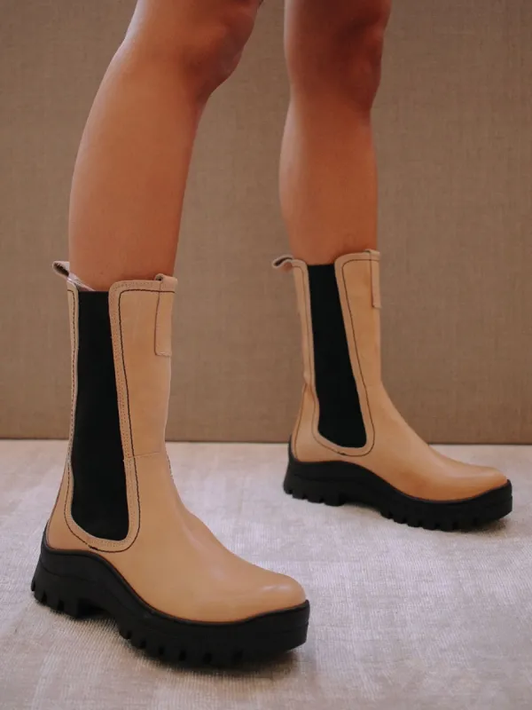 Pick Me Up Beige Leather sold by Alohas