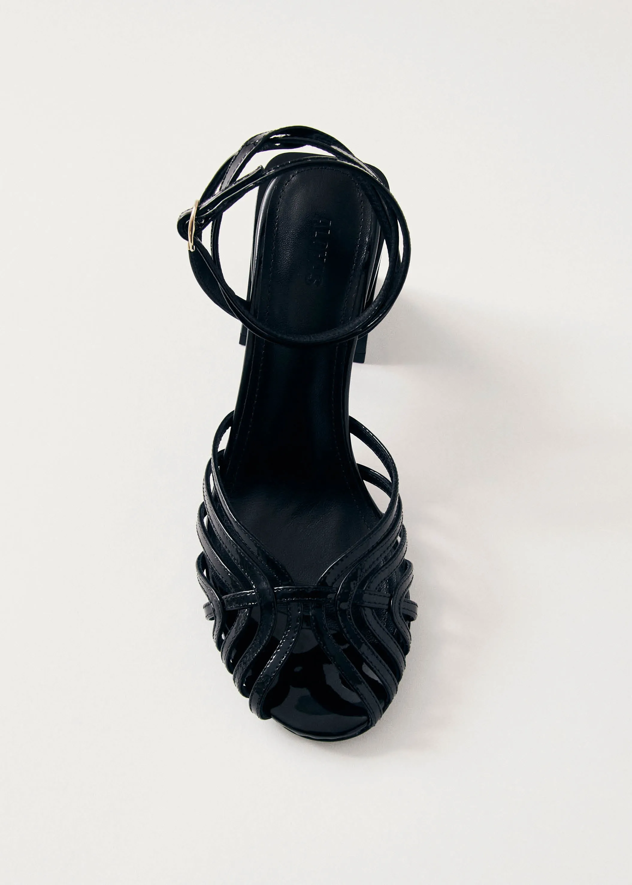Jessa Onix Black Leather Sandals sold by Alohas product image thumbnail 4