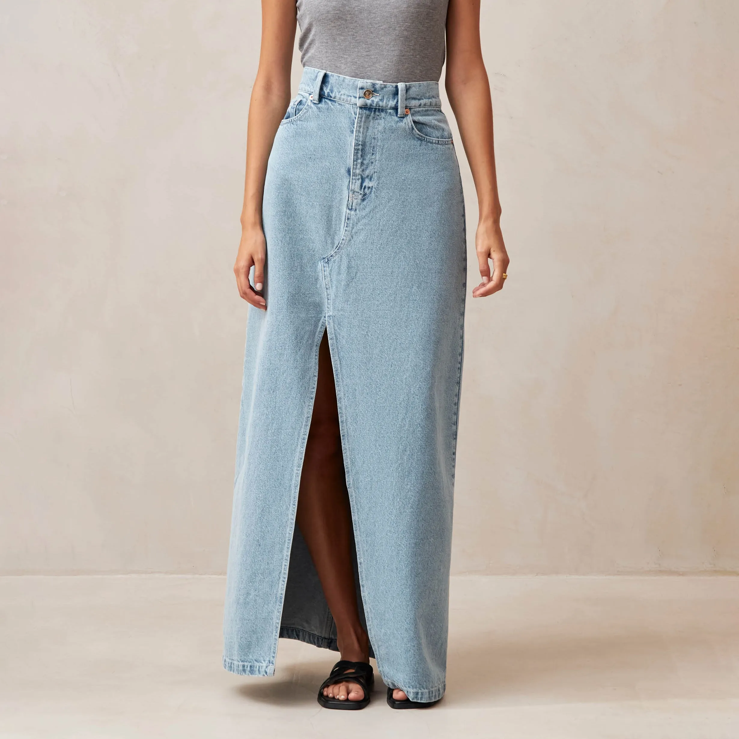 Mariana Blue Denim Skirt sold by Alohas product image thumbnail 3
