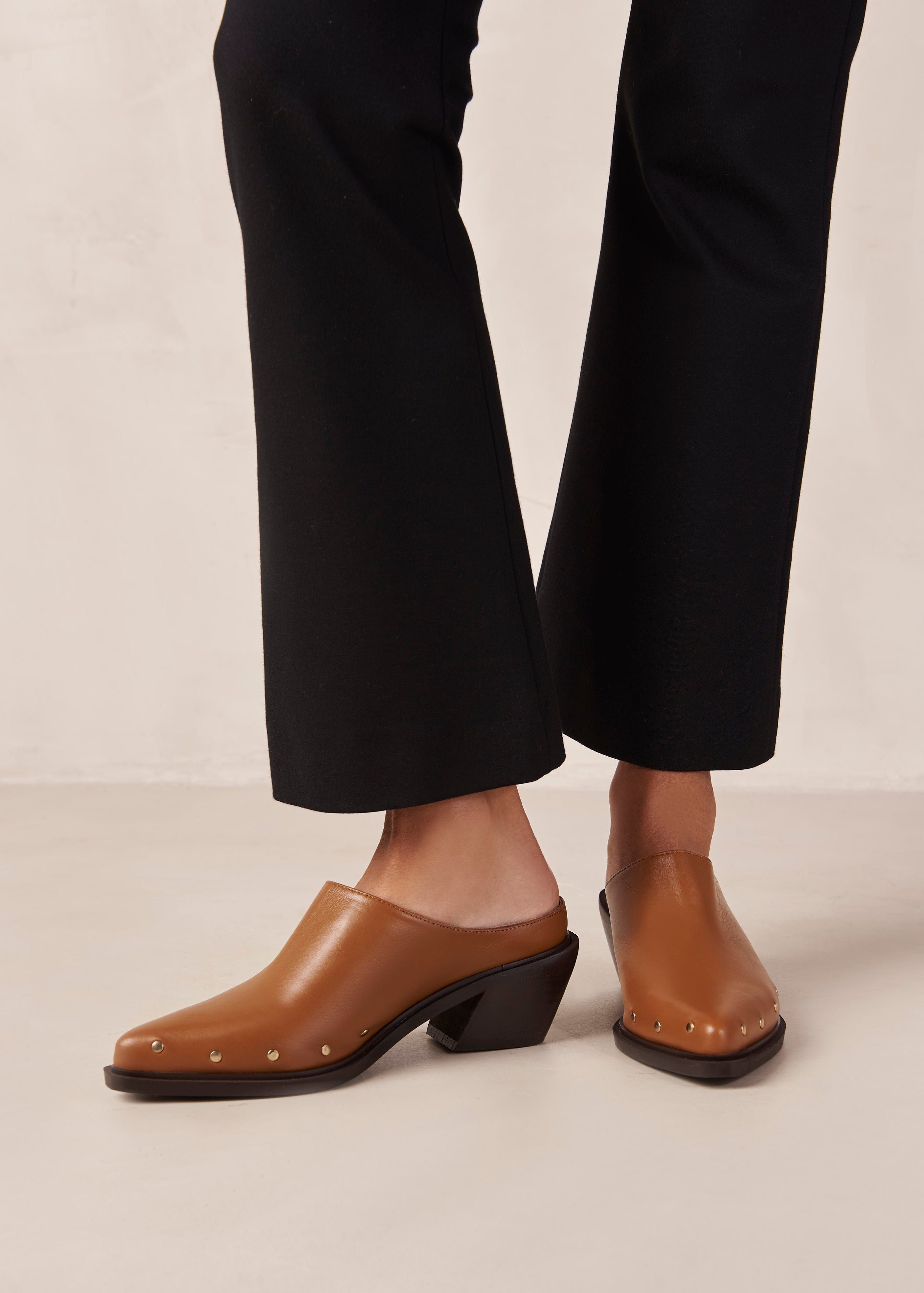 Lorenzo Tan Leather Mules sold by Alohas product image thumbnail 4