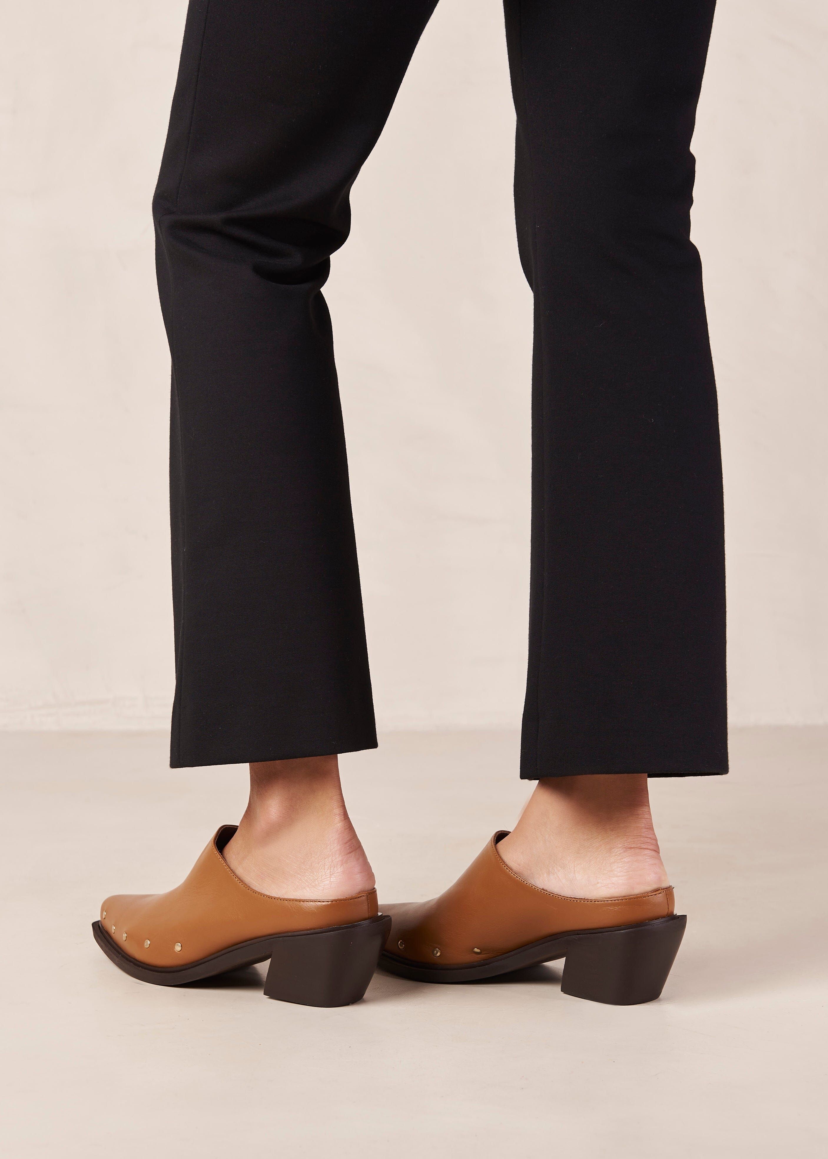 Lorenzo Tan Leather Mules sold by Alohas product image thumbnail 5