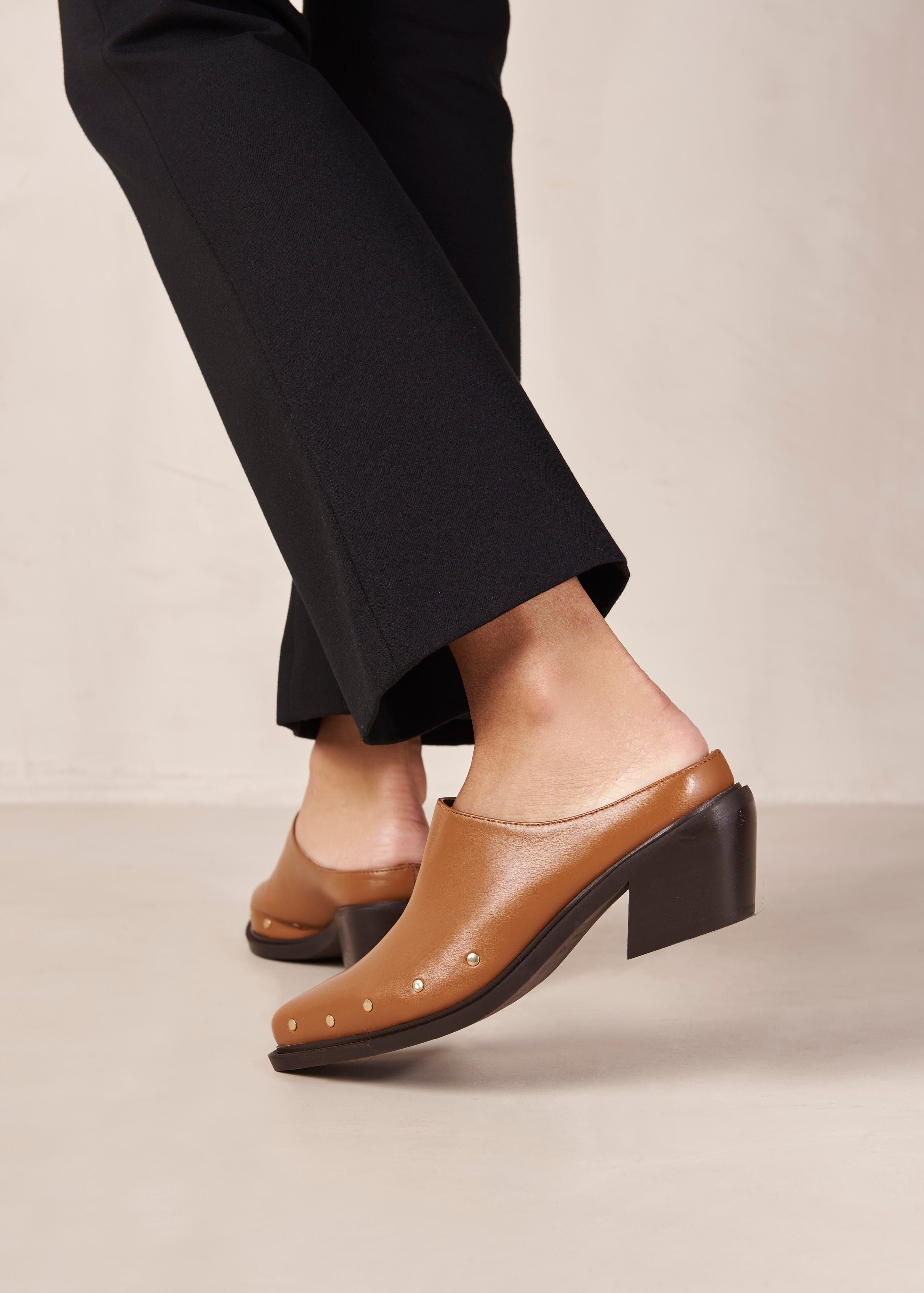 Lorenzo Tan Leather Mules sold by Alohas product image thumbnail 2