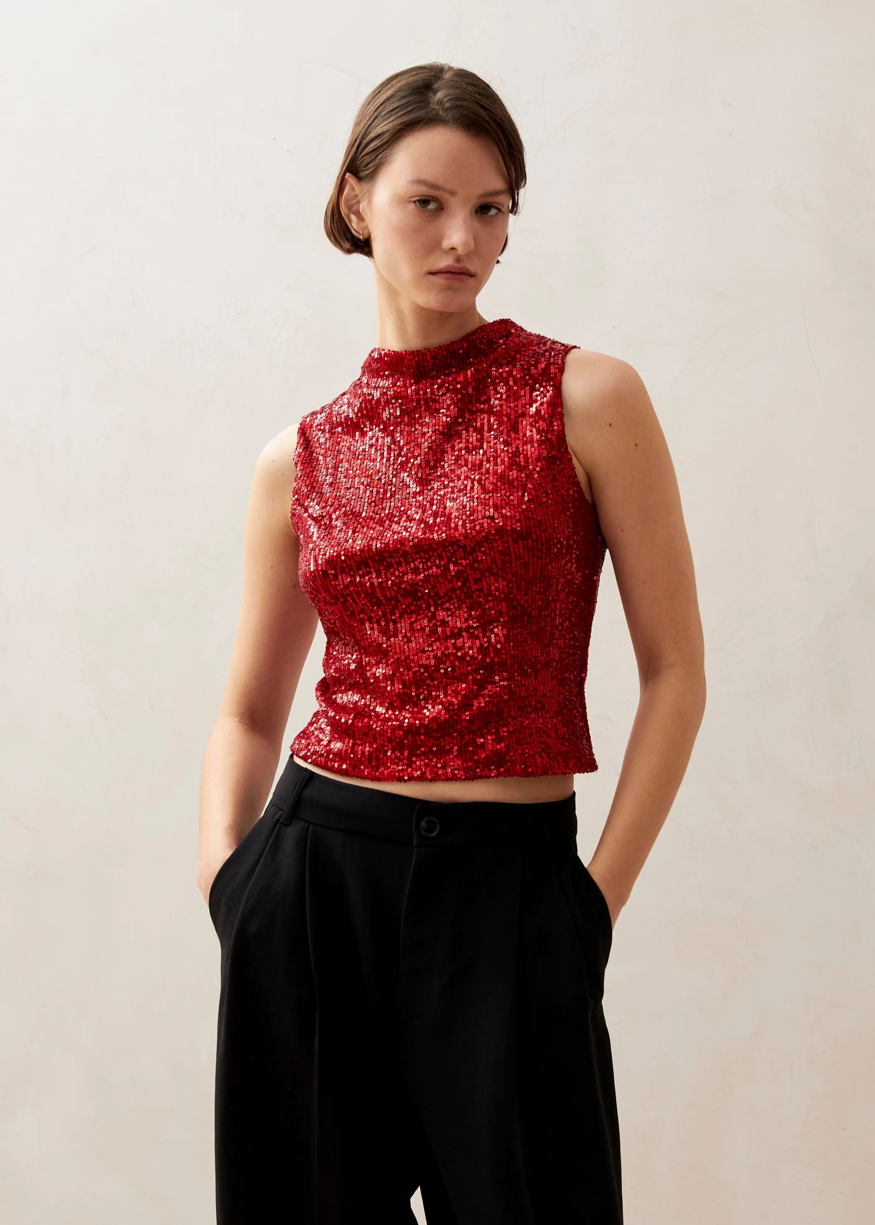 Carla Shimmer Red Tops sold by Alohas product image thumbnail 2