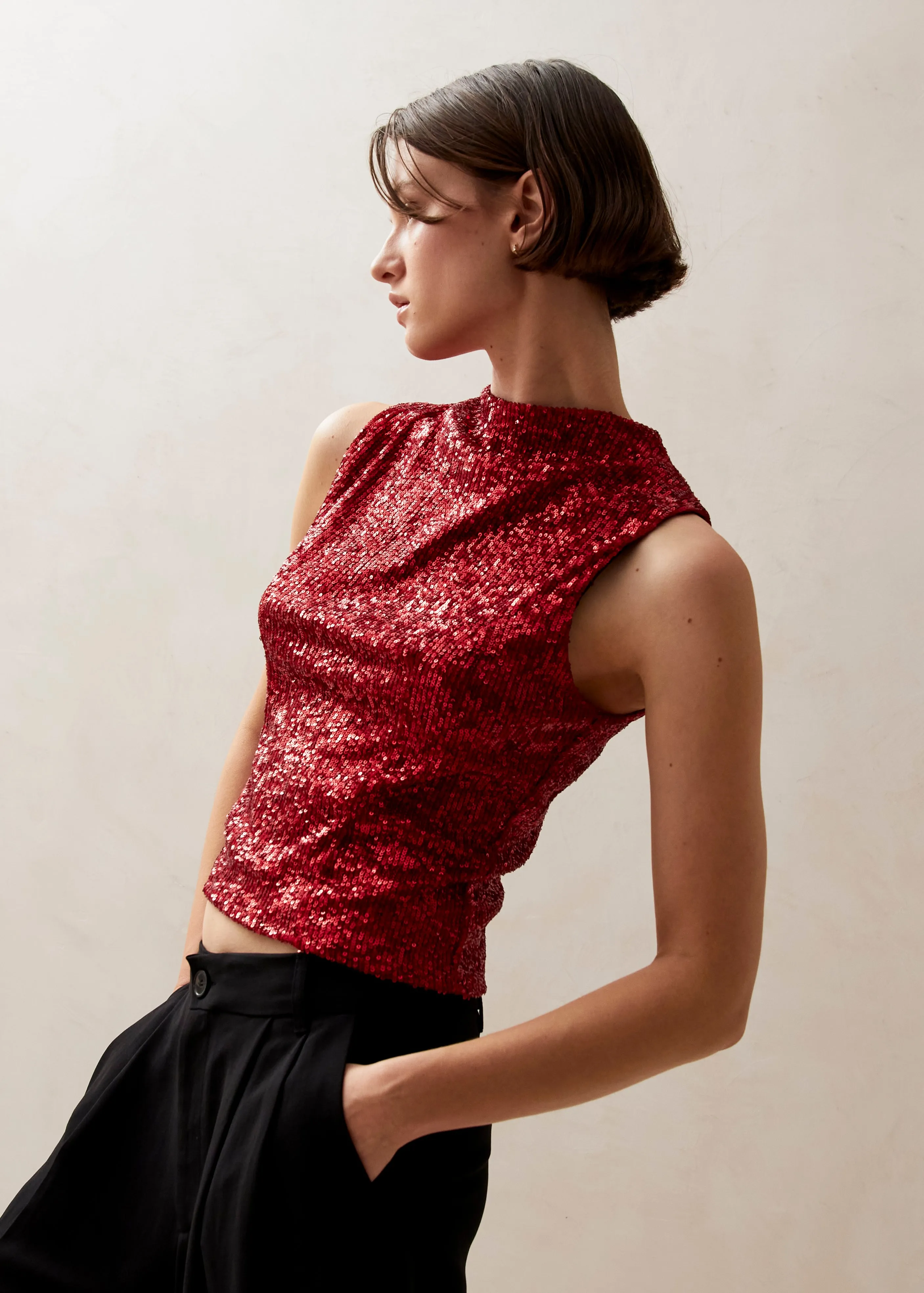 Carla Shimmer Red Tops sold by Alohas product image thumbnail 5