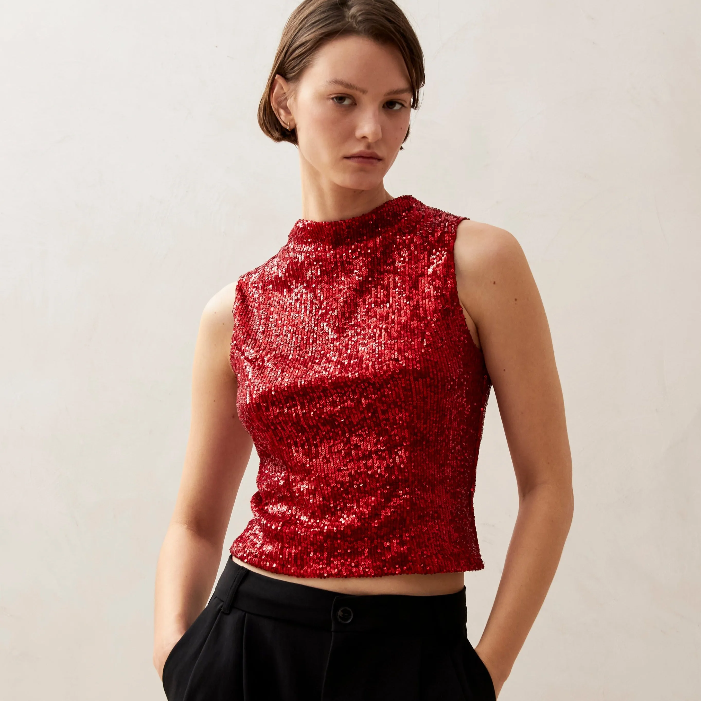 Carla Shimmer Red Tops sold by Alohas product image thumbnail 3