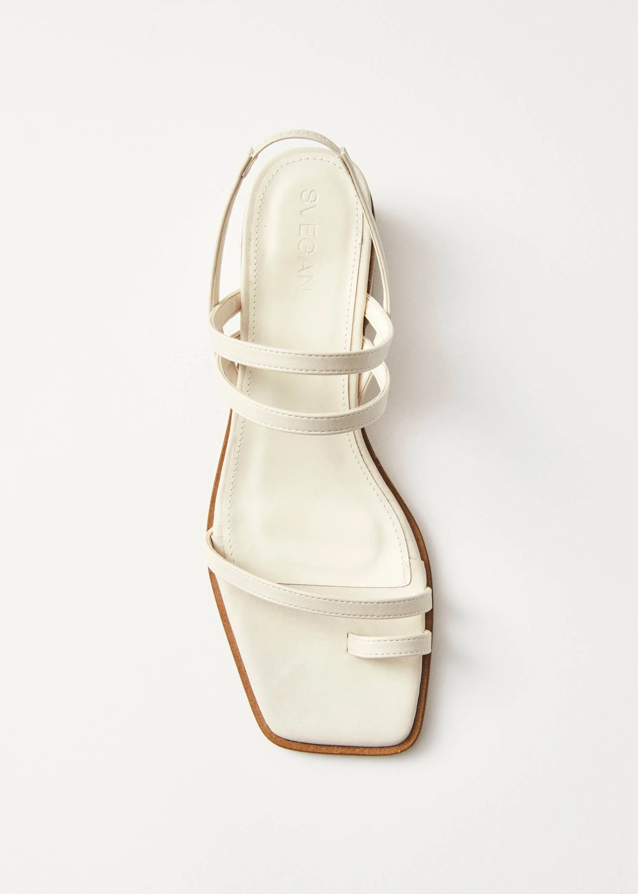 Marlowe Cream Vegan Leather Sandals sold by Alohas product image thumbnail 5