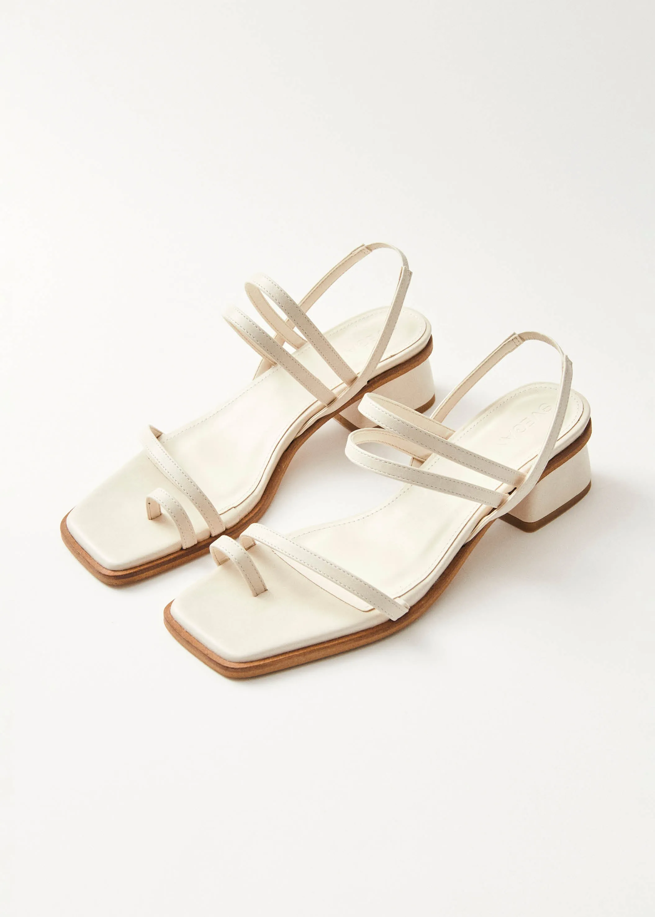 Marlowe Cream Vegan Leather Sandals sold by Alohas product image thumbnail 2