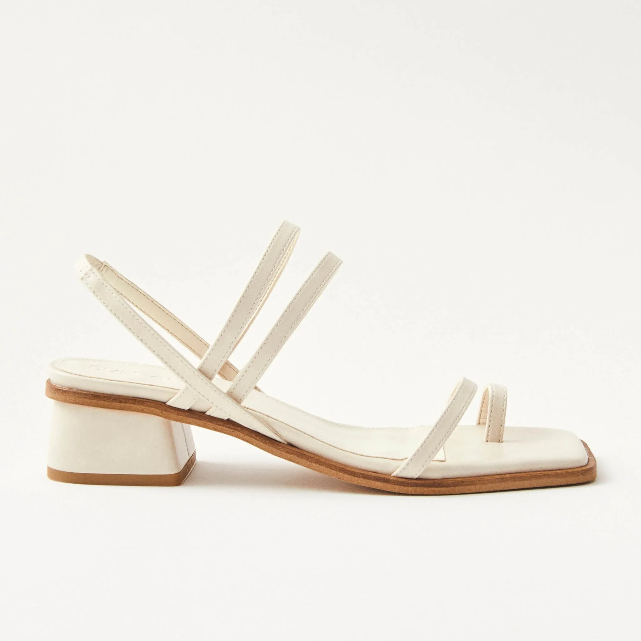 Marlowe Cream Vegan Leather Sandals sold by Alohas product image thumbnail 3