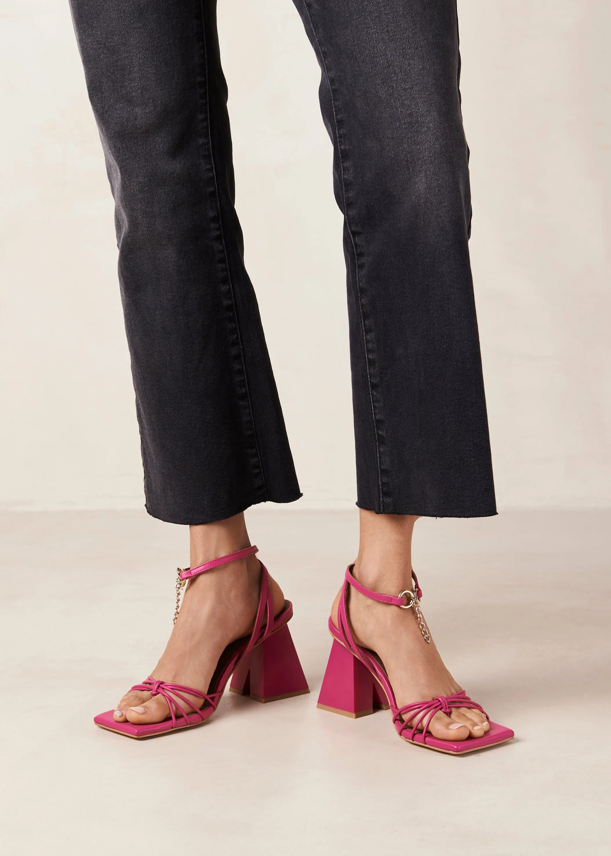 Cactus Magenta Leather Sandals sold by Alohas