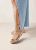 Rayna Beige Leather Sandals sold by Alohas