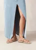Rayna Beige Leather Sandals sold by Alohas