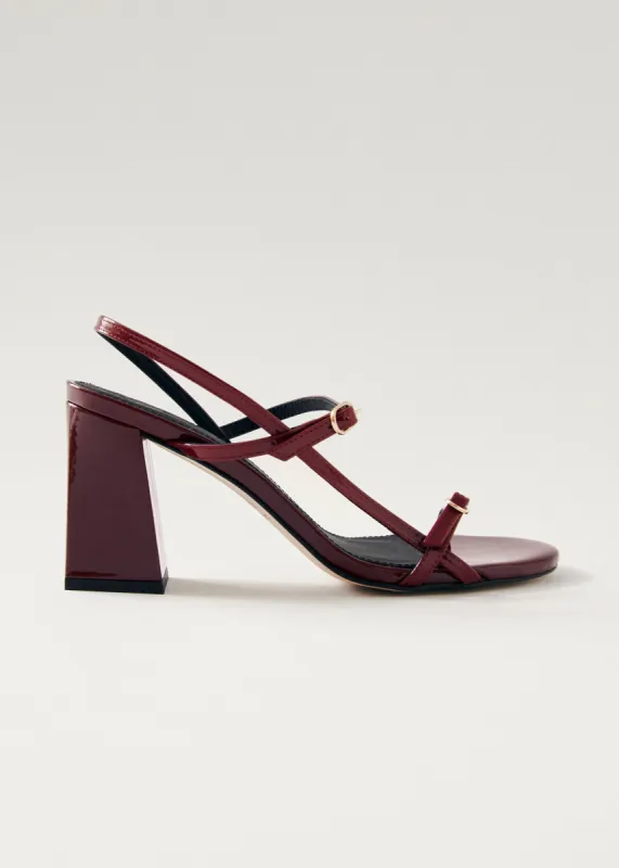 Elyn Onix Burgundy Leather Sandals sold by Alohas