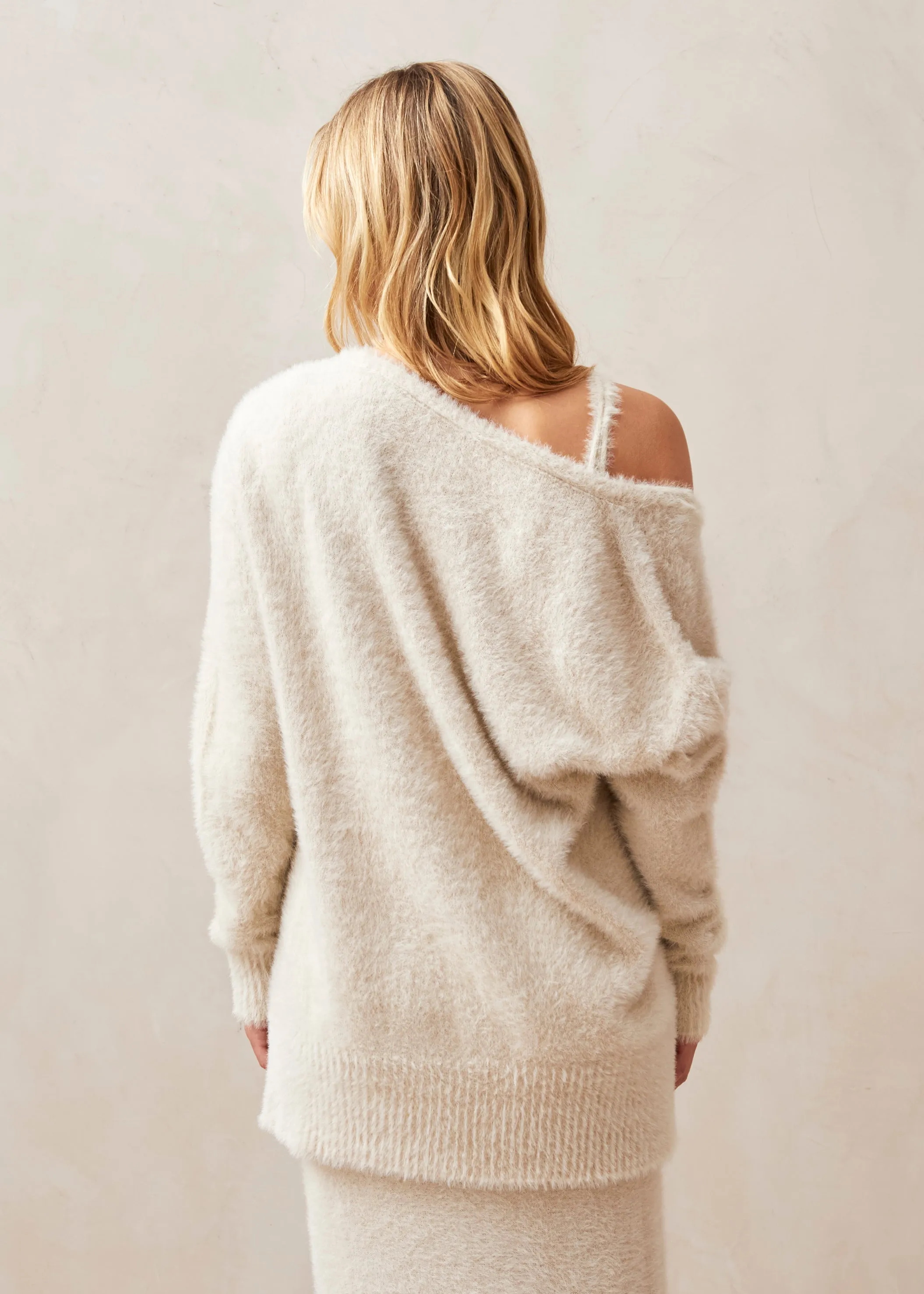Dua Ecru Tricot Cardigan sold by Alohas product image thumbnail 3
