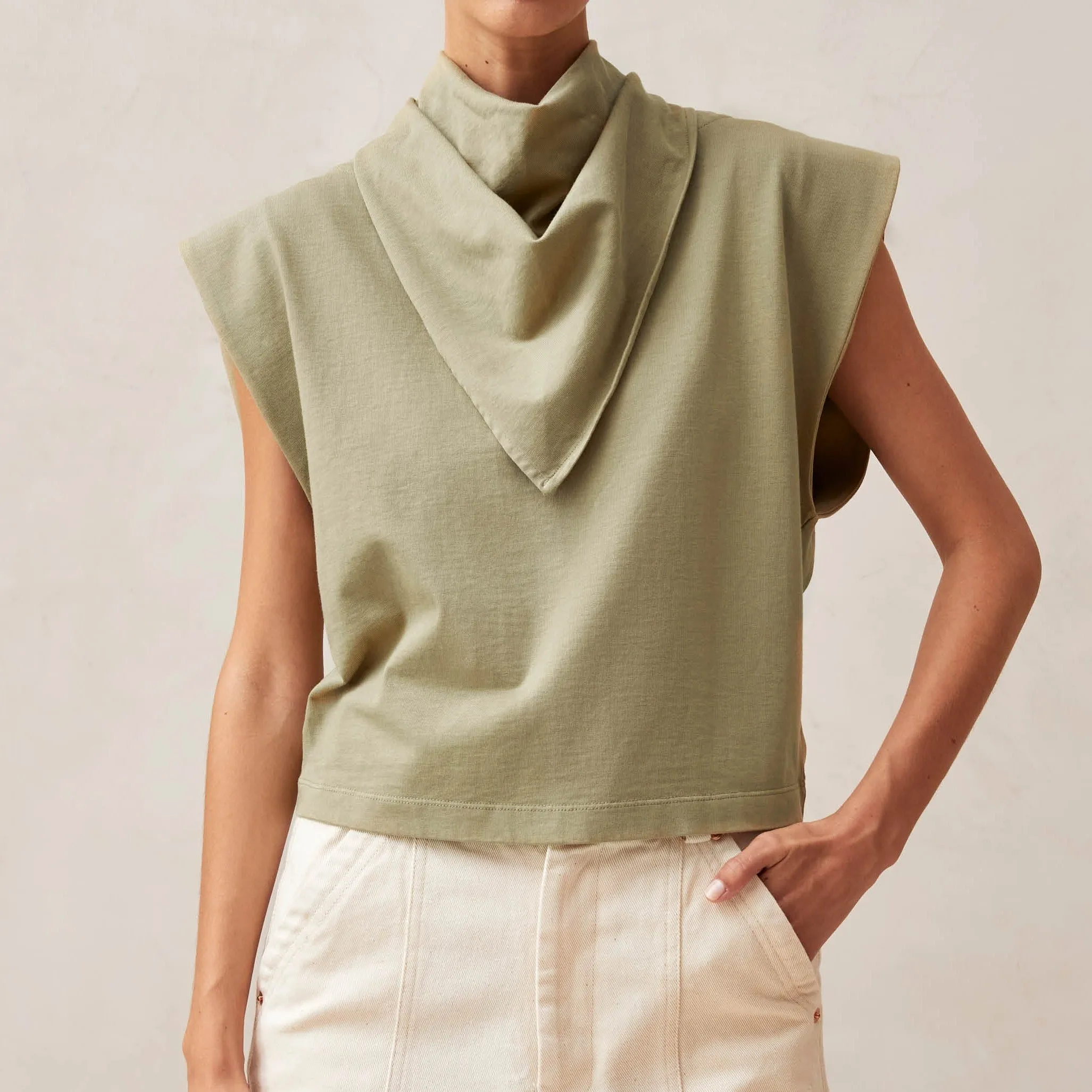 Laurent Khaki Tshirt sold by Alohas product image thumbnail 3